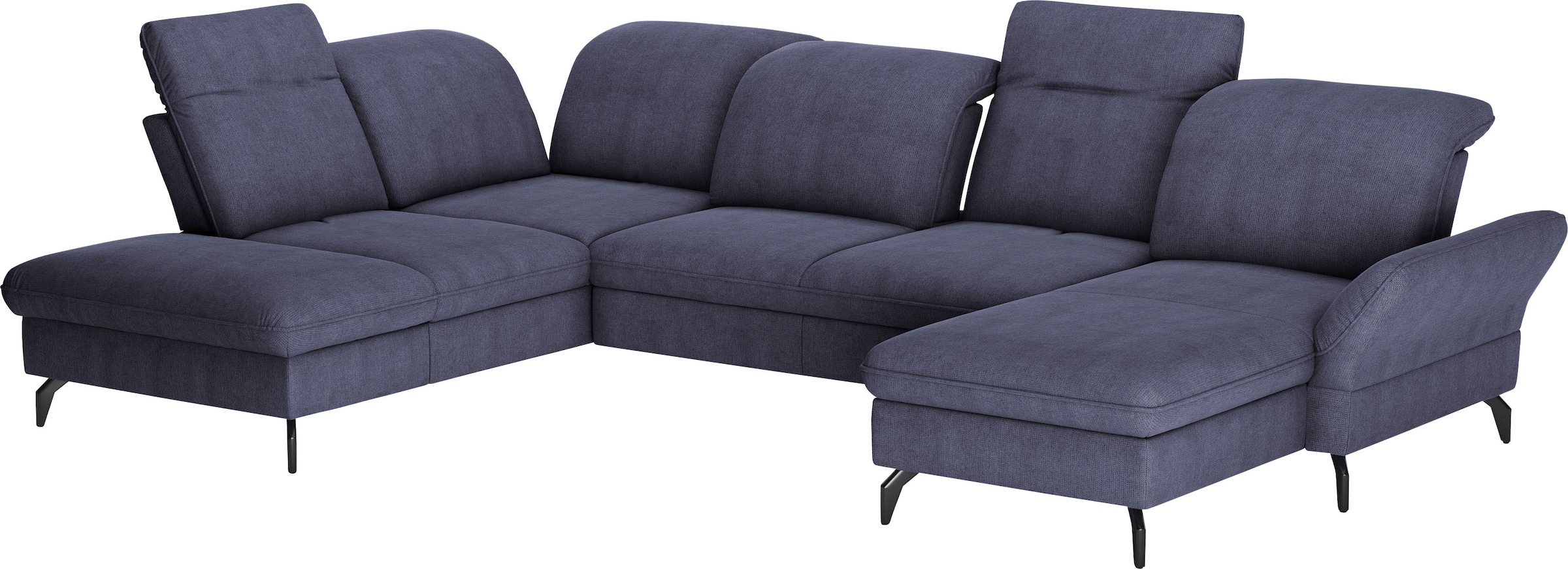 sit&more Wohnlandschaft »Leandro U-Form«, Wahlweise mit Bett-, Kopfteil - u günstig online kaufen