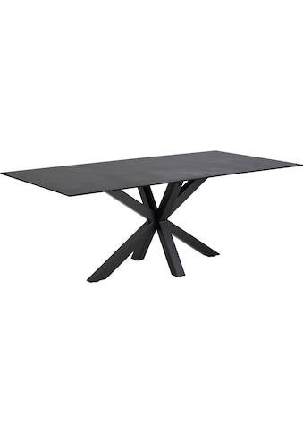 andas Esstisch »Hanna«, mit einer schwarzen Keramik-Optik Tischplatte, Breite 200 cm kaufen