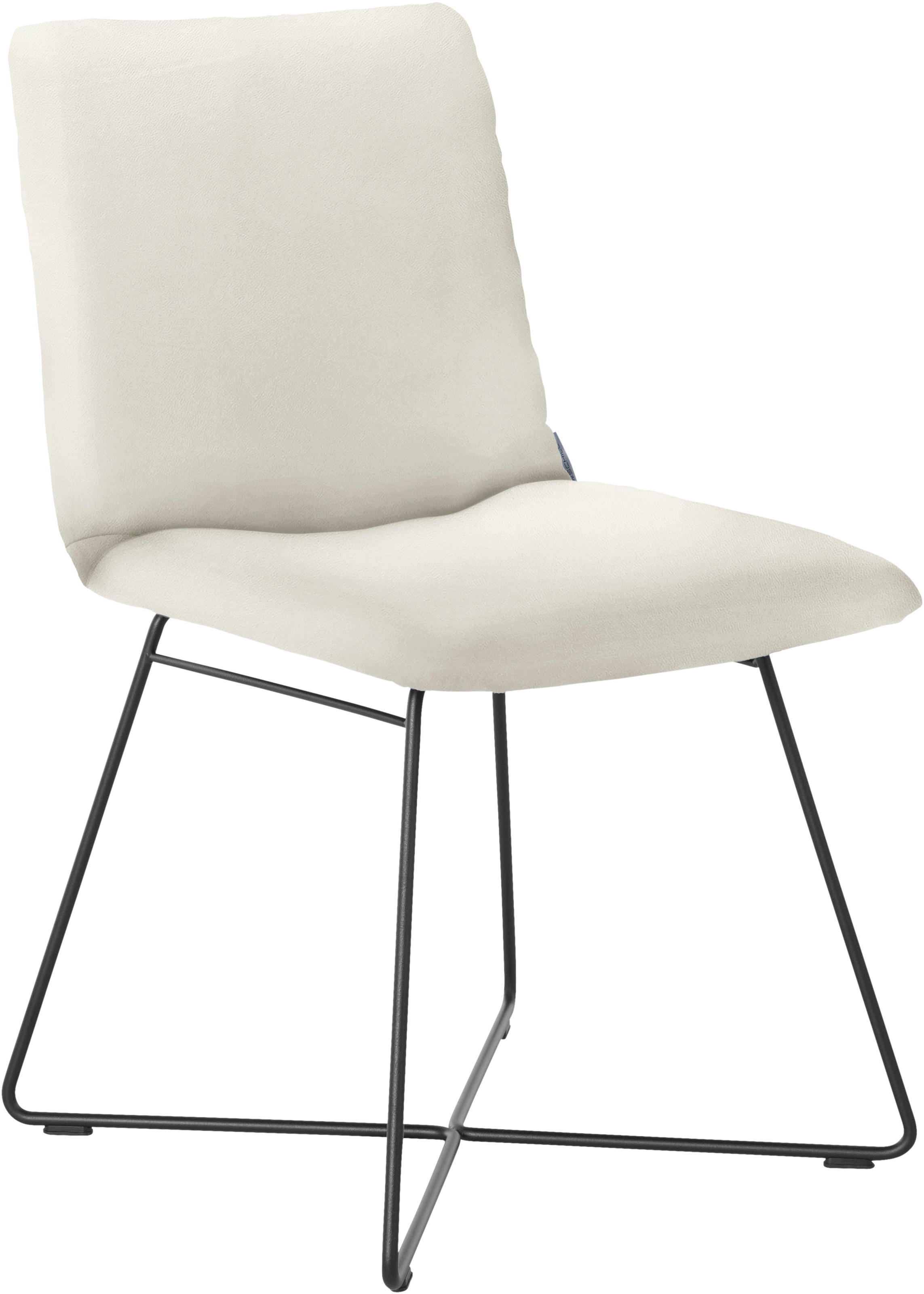 W.SCHILLIG Polsterstuhl »jakob« () mit Drahtrohrgestell in Schwarz pulverbe günstig online kaufen