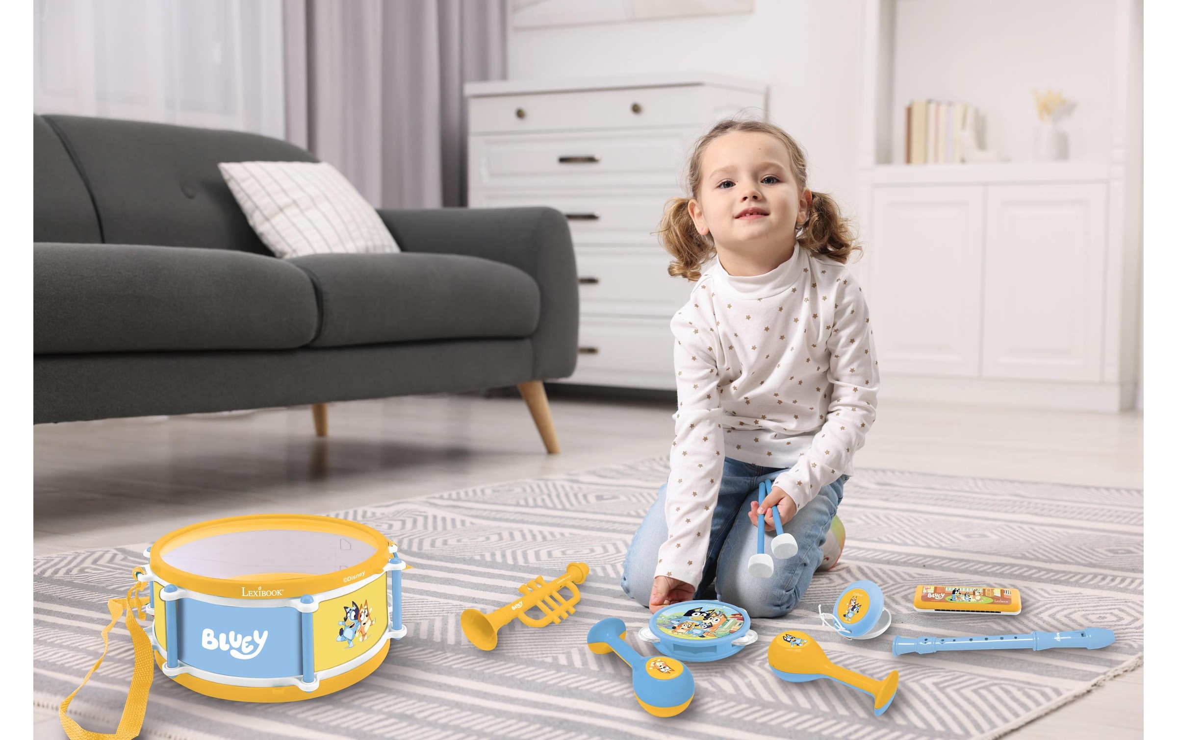 Lexibook® Spielzeug-Musikinstrument »Musikset Bluey 7-teilig«