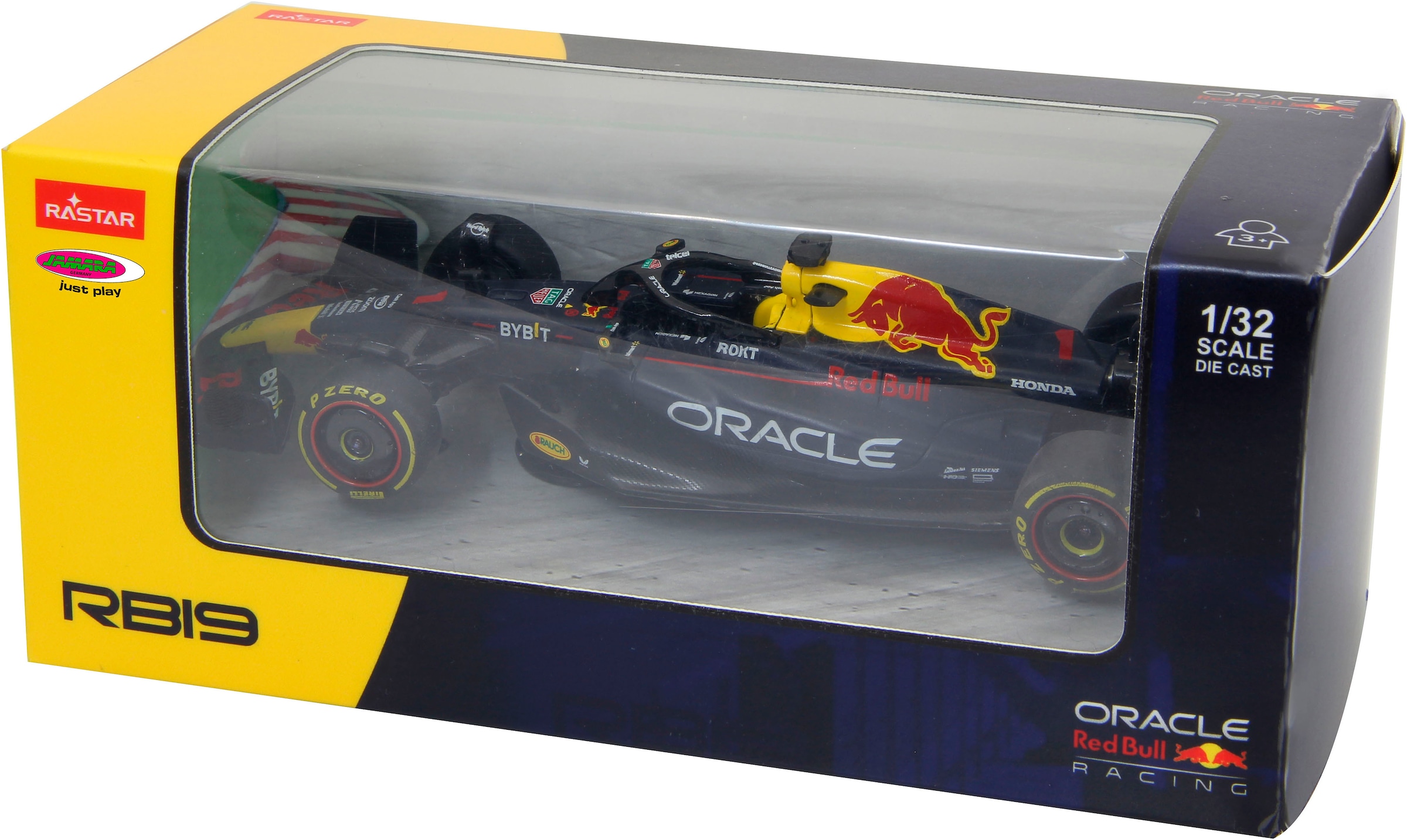 Jamara Modellauto »Oracle Red Bull Racing RB19 Diecast 1:32 dunkelblau« im Maßstab 1:32, offiziell lizensiert