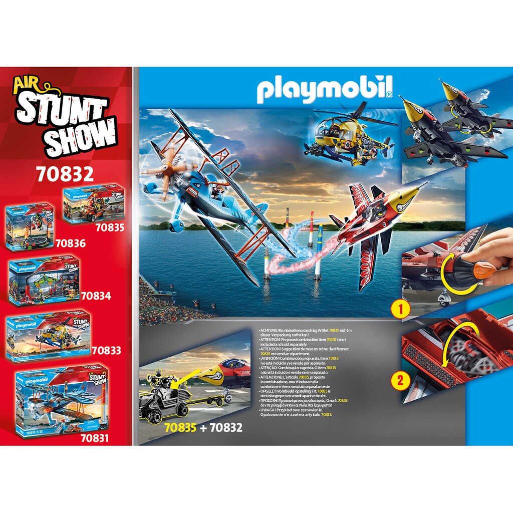 Playmobil® Konstruktions-Spielset »Düsenjet "Eagle" (70832), Air Stuntshow«, (45 St.)