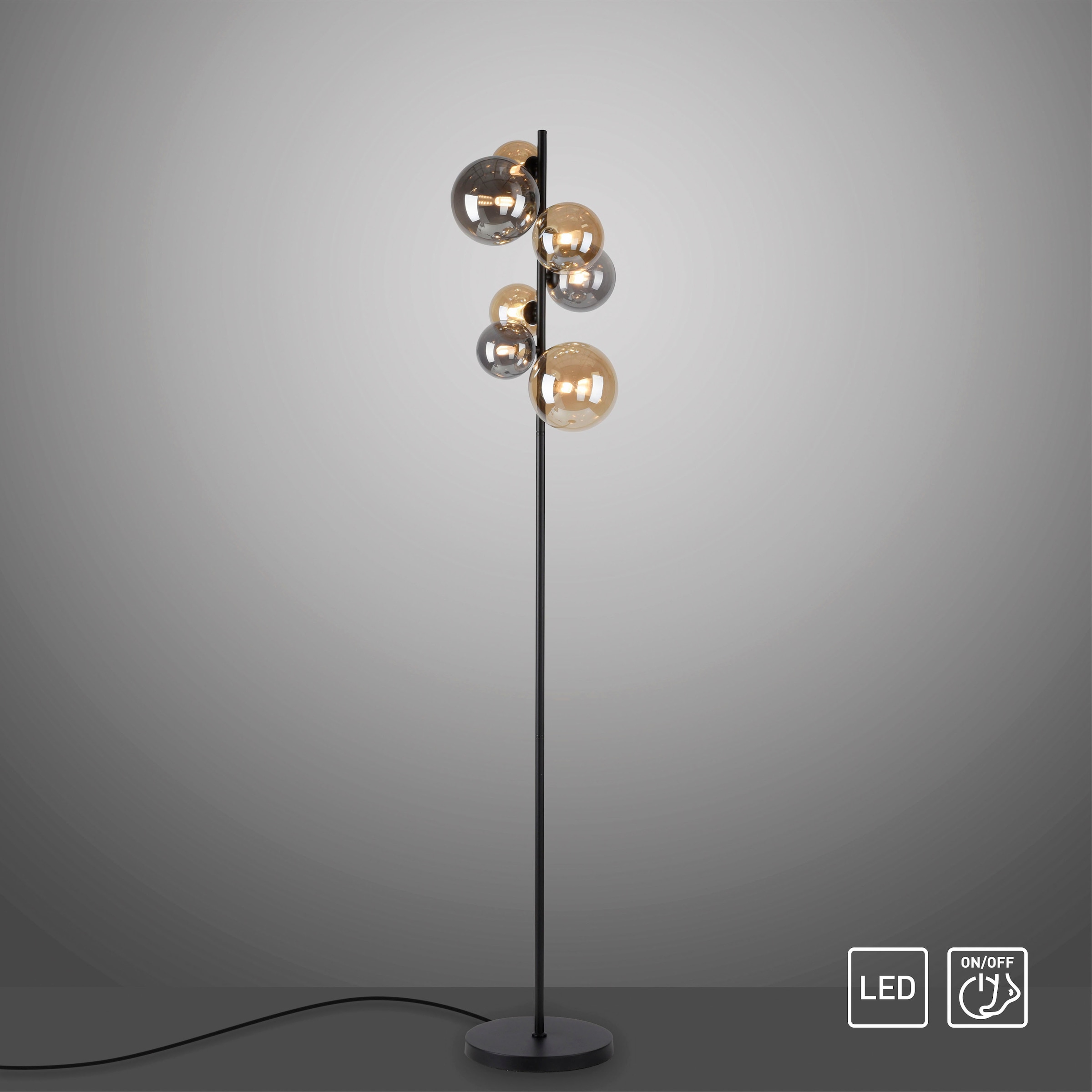 Paul Neuhaus Stehlampe »POPSICLE«, 7 flammig, Leuchtmittel G9 | LED wechselbar