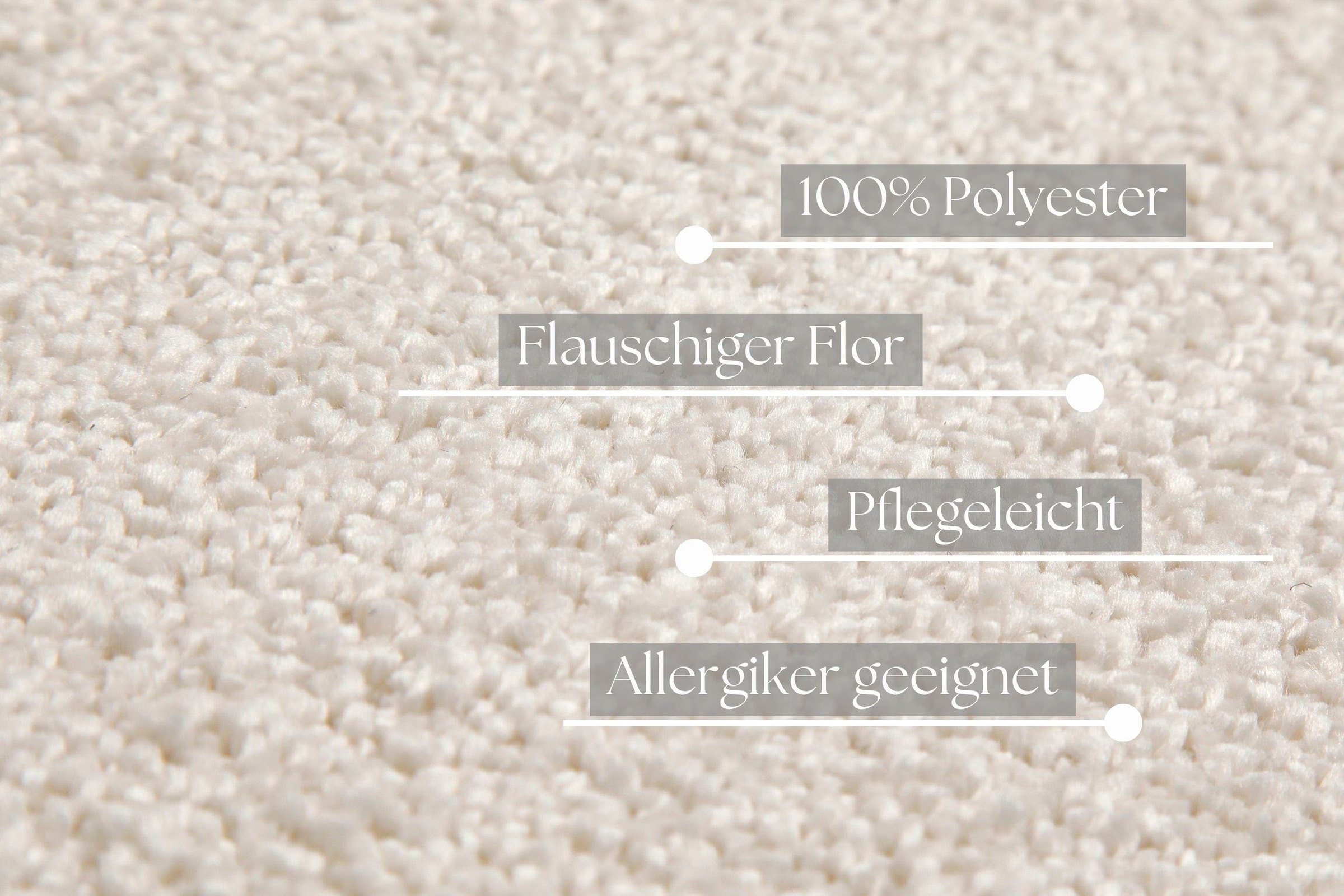 my home Hochflor-Teppich »Yvaine, auch als Läufer erhältlich«, rechteckig, 25 mm Höhe, Langflor, Shaggy, dichter weicher Hochflor, meliert, Wohnzimmer
