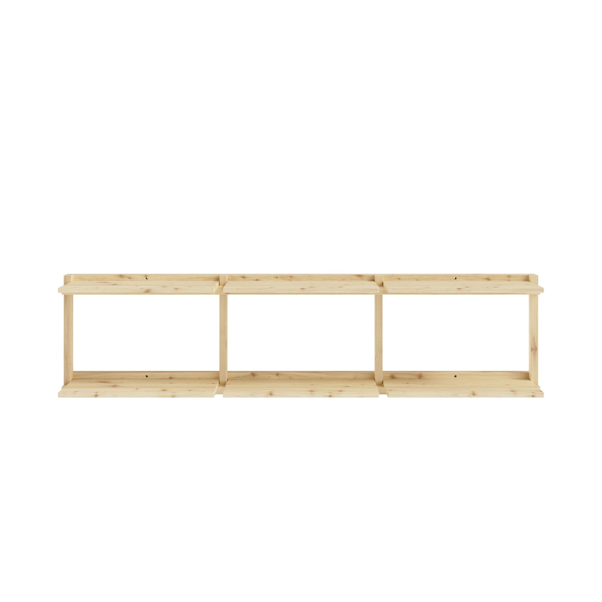 Karup Design Wandregal »Groove Shelving Wide, Wandregal, Aufbewahrung, Deko, Platzsparend«, (B/T/H ca: 192x25,5x47,5cm), inkl. 6 Abnehmbare Regalböden aus FSC®-zertifiziertem Massivholz