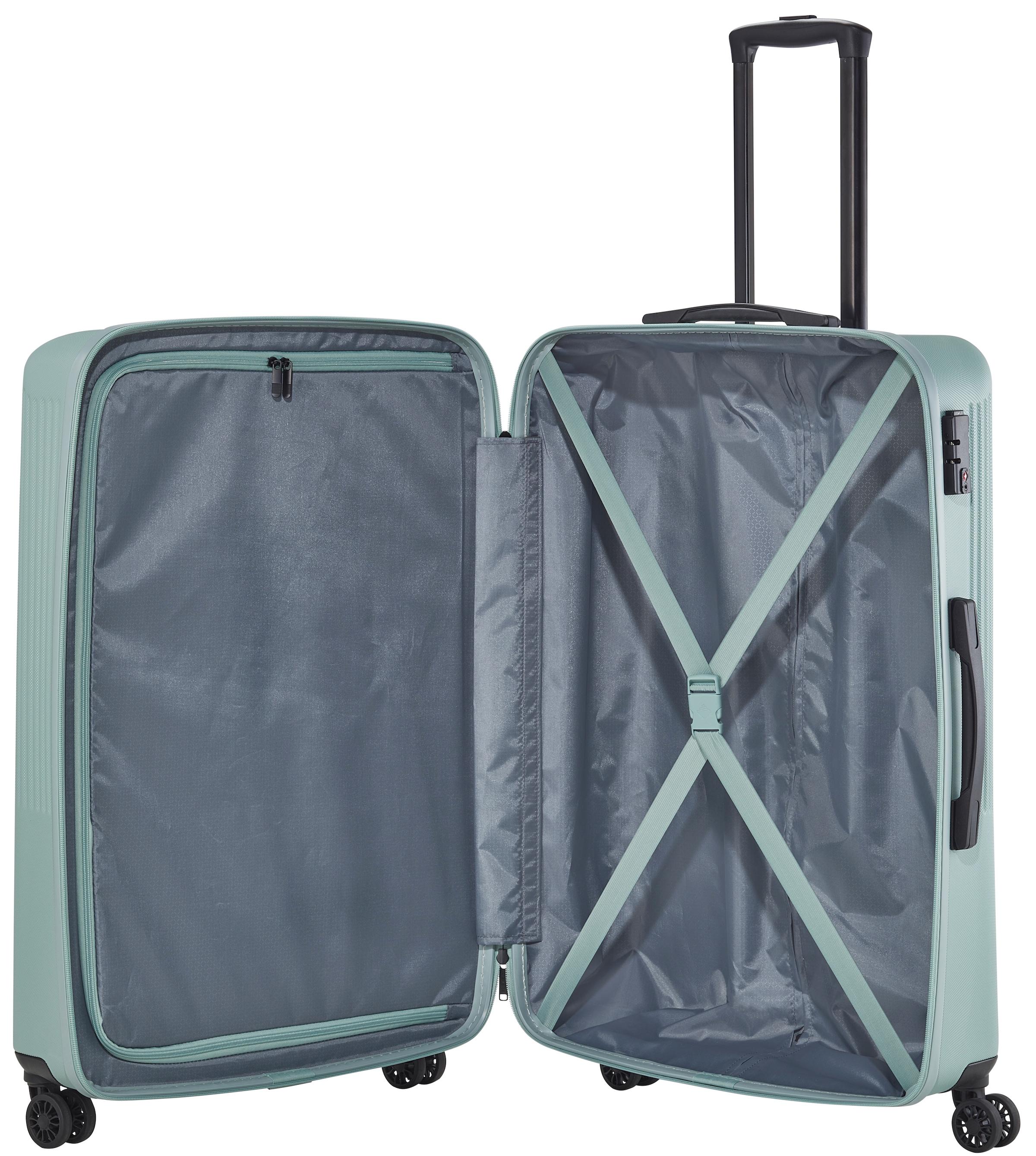 travelite Hartschalen-Trolley »BALI, in verschiedenen Größen und Farben«, 4 Rollen, Hartschallenkoffer Reisegepäck Reisekoffer TSA Schloss