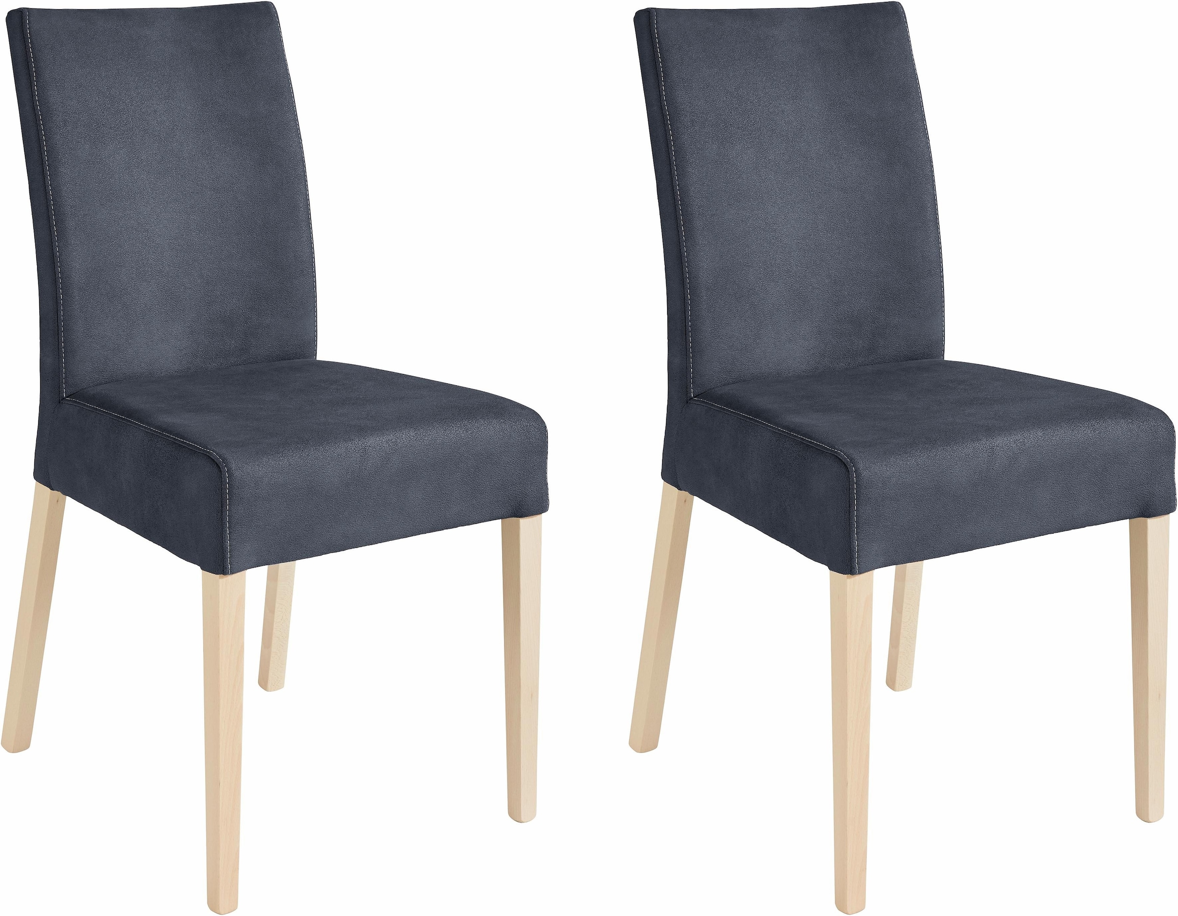 Home affaire 4-Fußstuhl »Umag« (Set) 2 Stk.Sitz und Rücken gepolstert günstig online kaufen