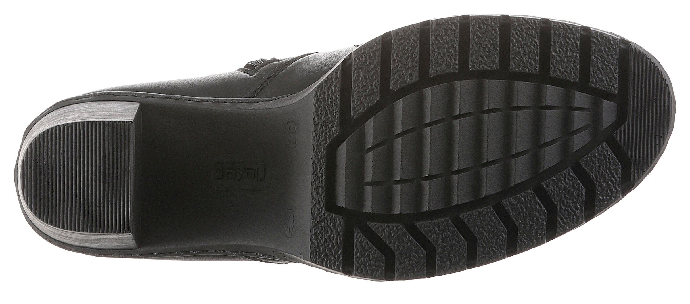 Rieker Stiefelette, Boots, Chelsea-Stiefelette, Blockabsatz, in elegantem Look