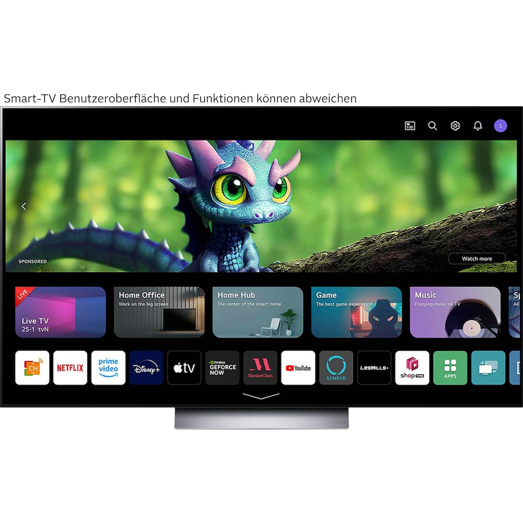 LG OLED-Fernseher »OLED77C37LA«, 195 cm/77 Zoll, 4K Ultra HD, Smart-TV