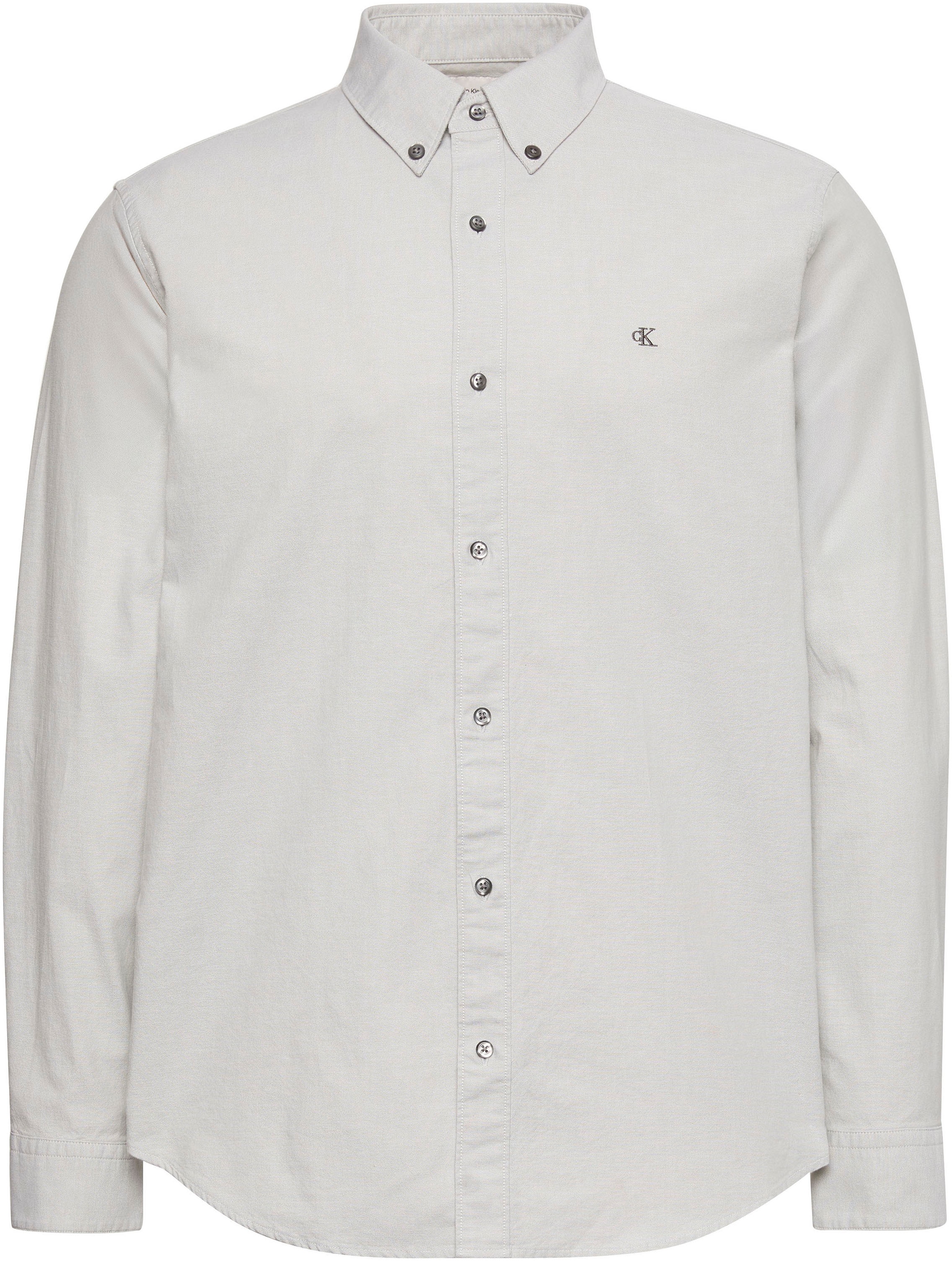 Calvin Klein Jeans Langarmhemd Button-Down-Kragen, Baumwoll-Stretch