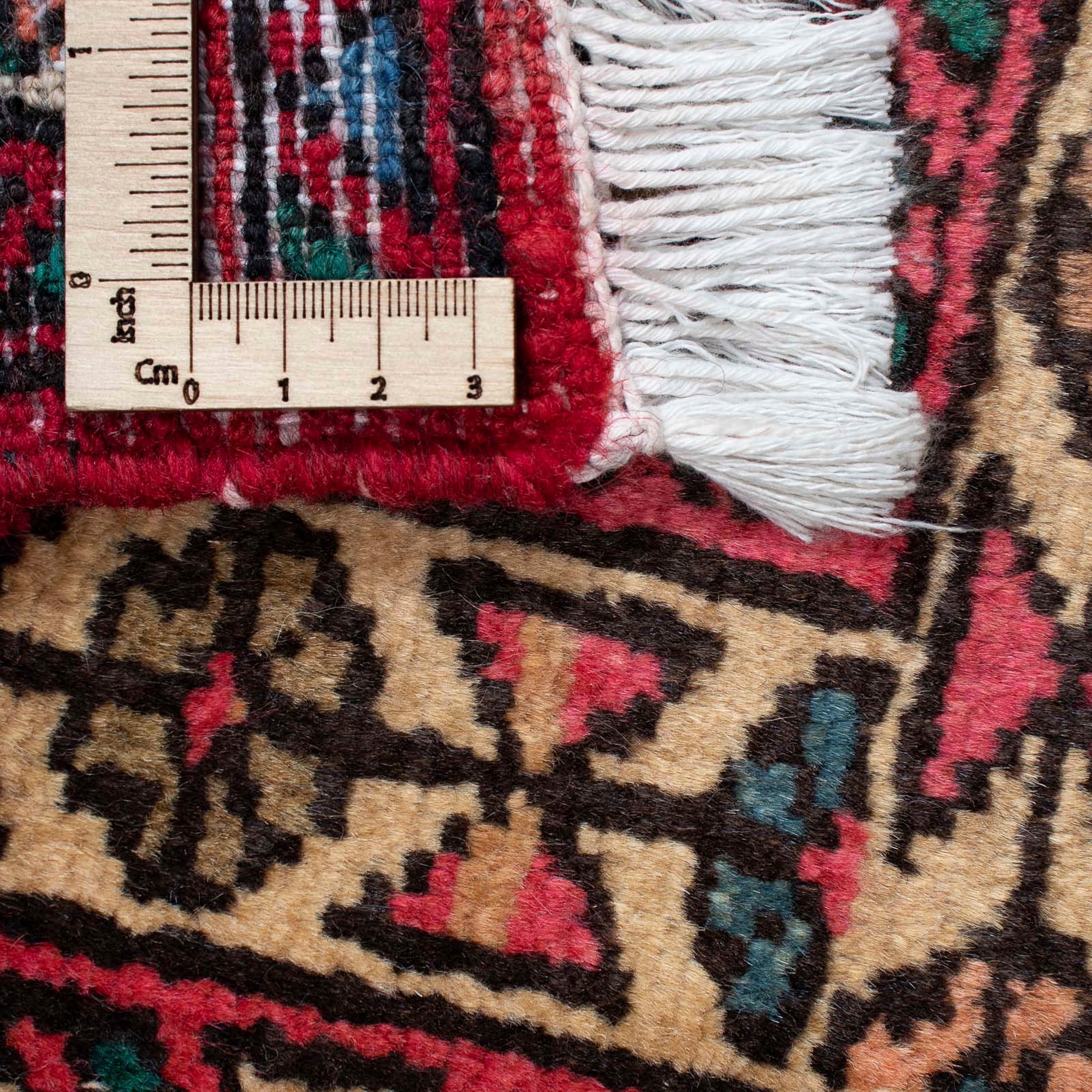 morgenland Orientteppich »Perser - Nomadic - 91 x 70 cm - dunkelrot«, rechteckig, Wohnzimmer, Handgeknüpft, Einzelstück mit Zertifikat