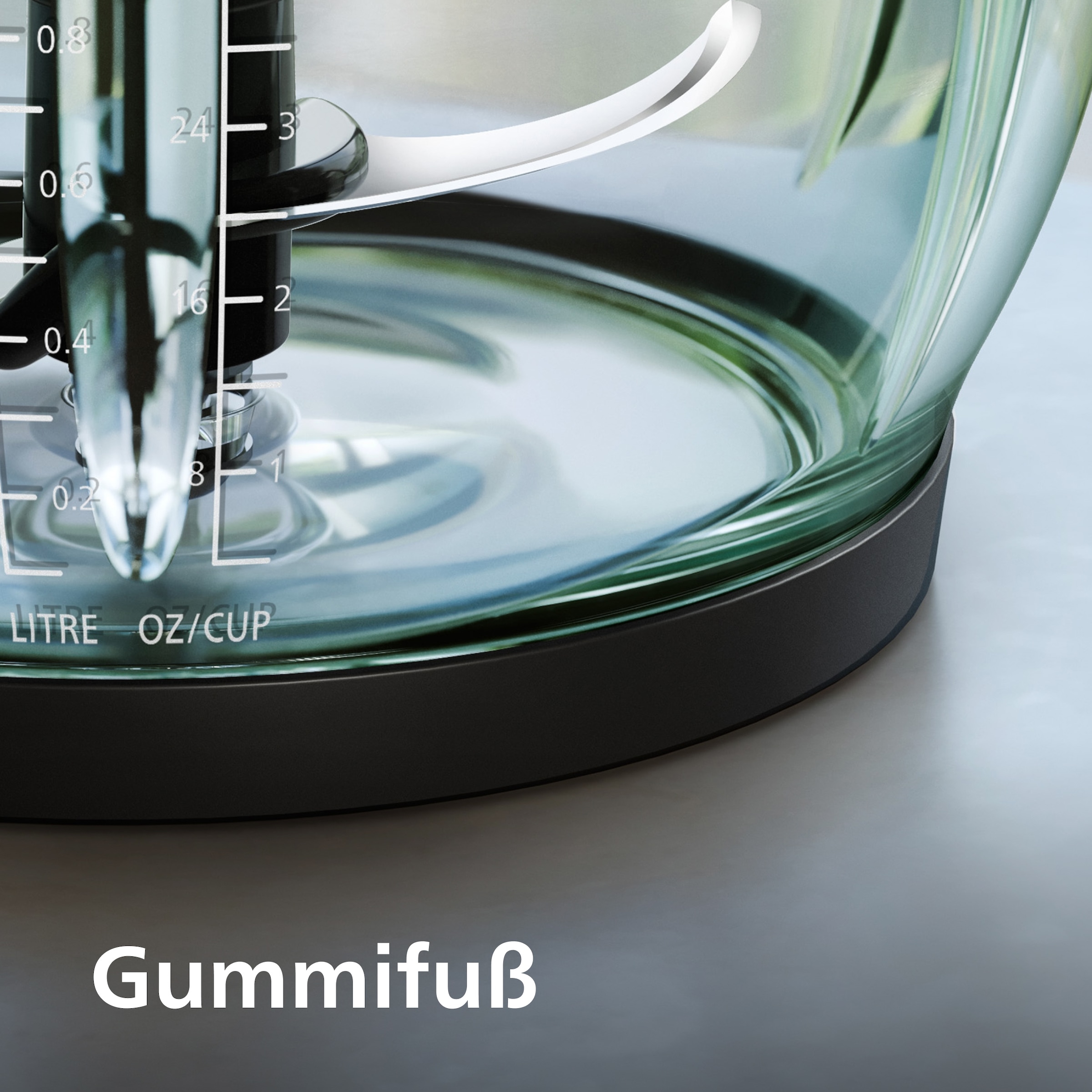 Philips Zerkleinerer »HR1503/00 3000 Series mit  PowerChop Technologie« 450 W 2L Glassschüssel, Edelstahl