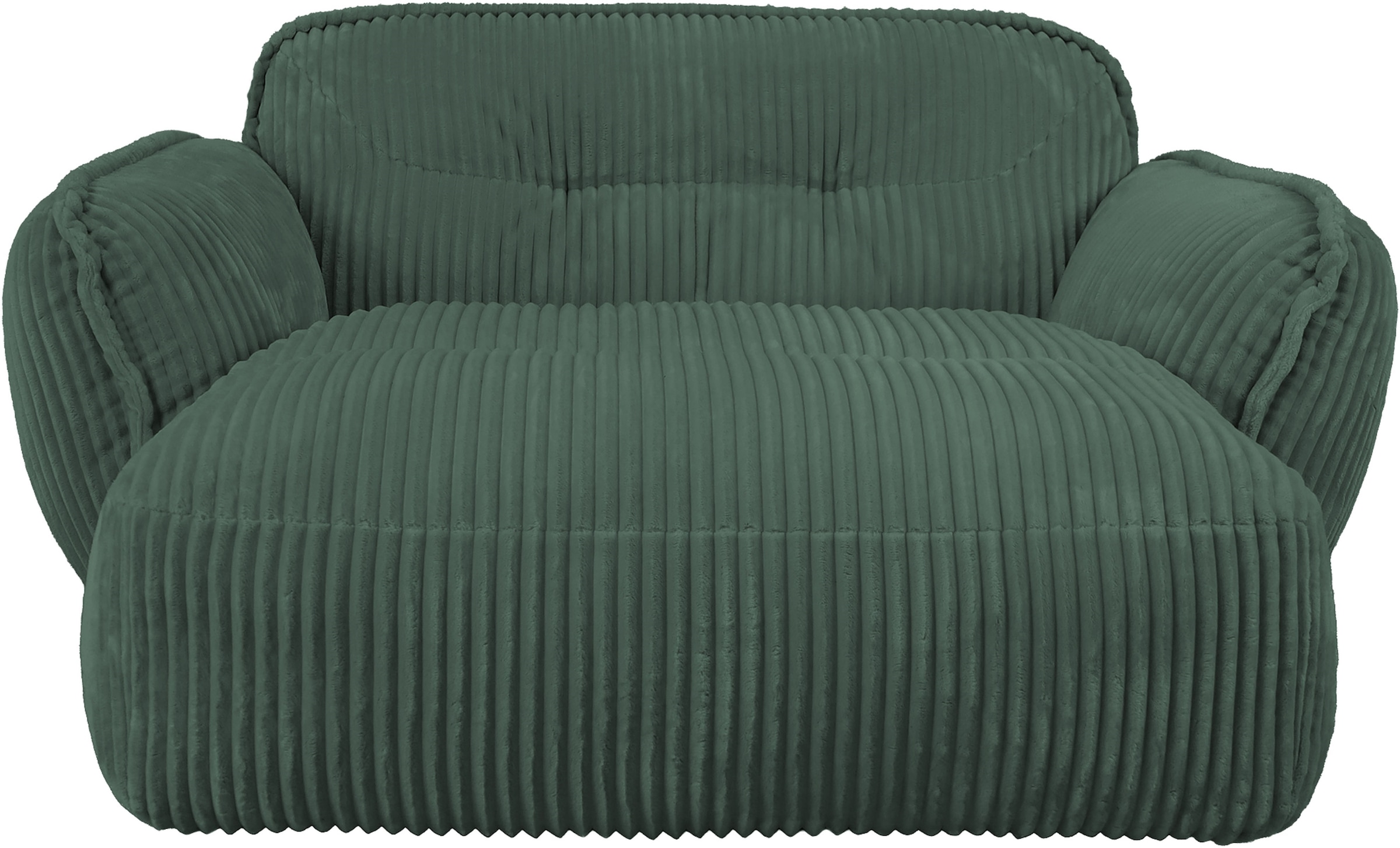 TRENDMANUFAKTUR Chaiselongue »Be Fluffy, mit Rundumbezug, Loveseat mit moderner breiter Kedernaht« mit softem Sitzkomfort, in hochwertigem Breitcord mit weicher Haptik