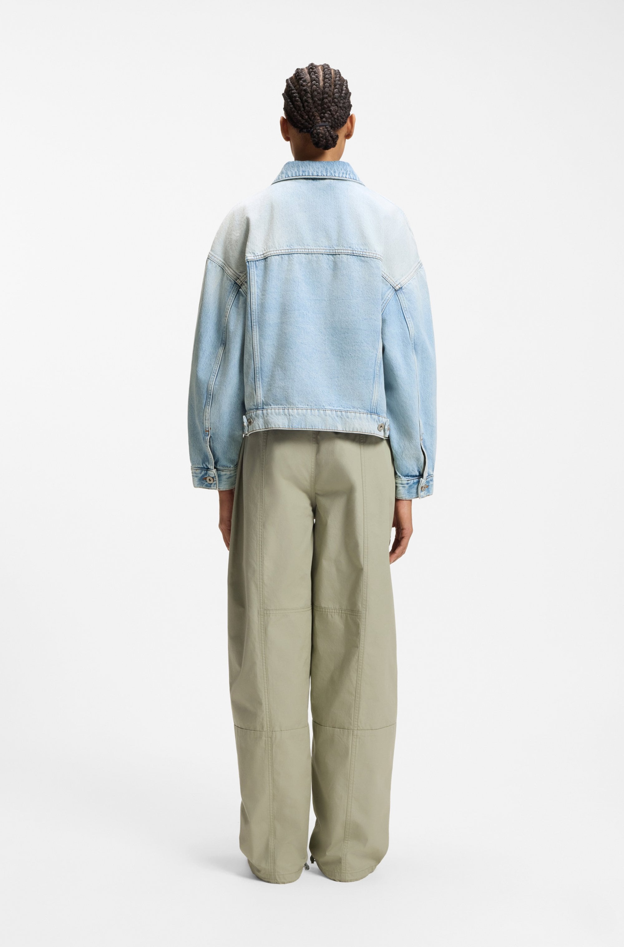HUGO Jeansjacke »Lou« Boxy, leicht oversized