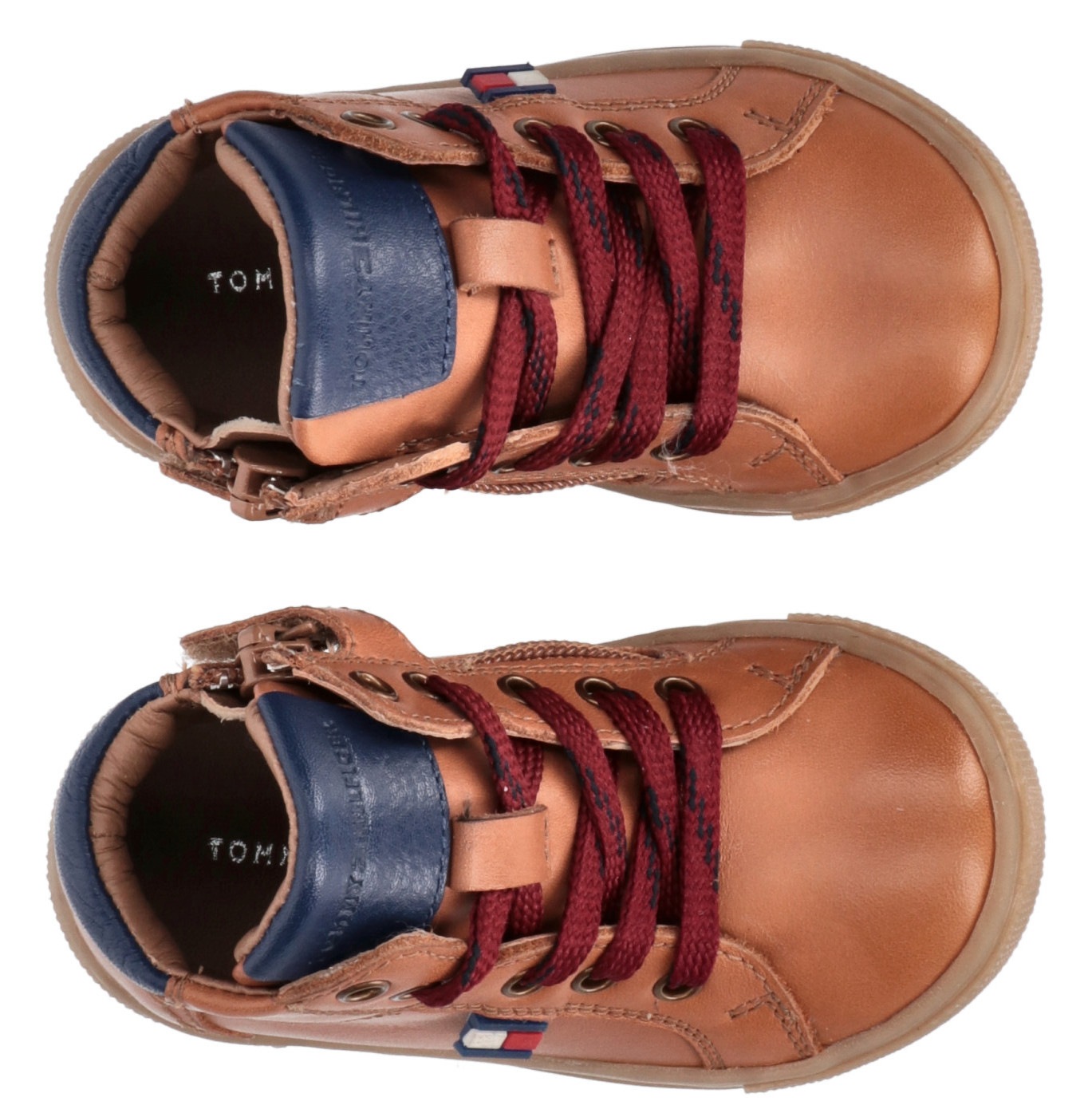 Tommy Hilfiger Sneaker, Babyschuh, Schnürboots mit weicher Lederinnenausstattung