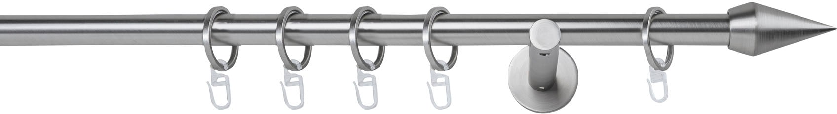 mydeco Gardinenstange »20mm Point Wandträger 12 cm« 1 läufig-läufig Fixmaß