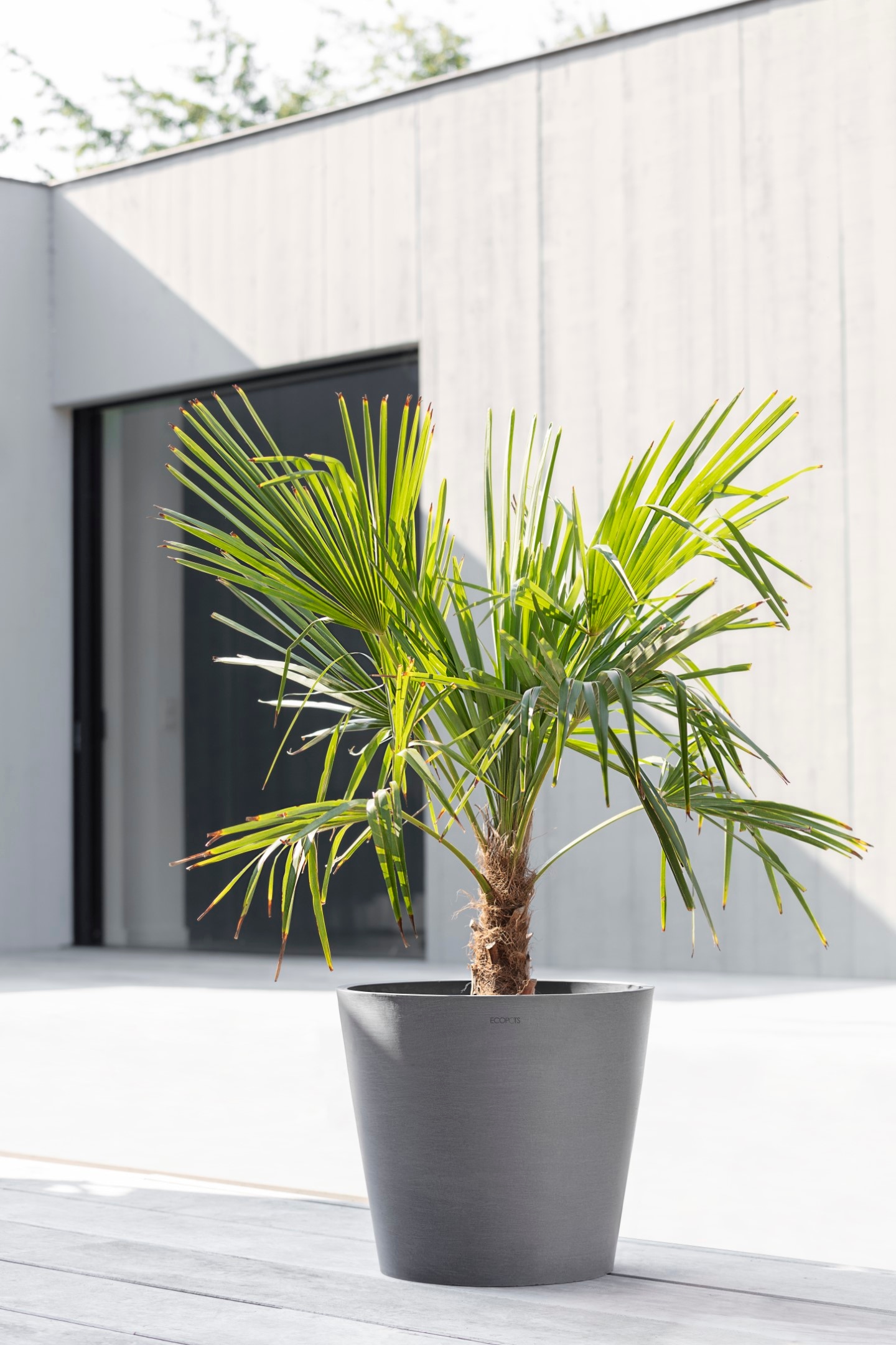 ECOPOTS Blumentopf »AMSTERDAM Grey«, BxTxH: 40x40x35 cm, mit Wasserreservoir