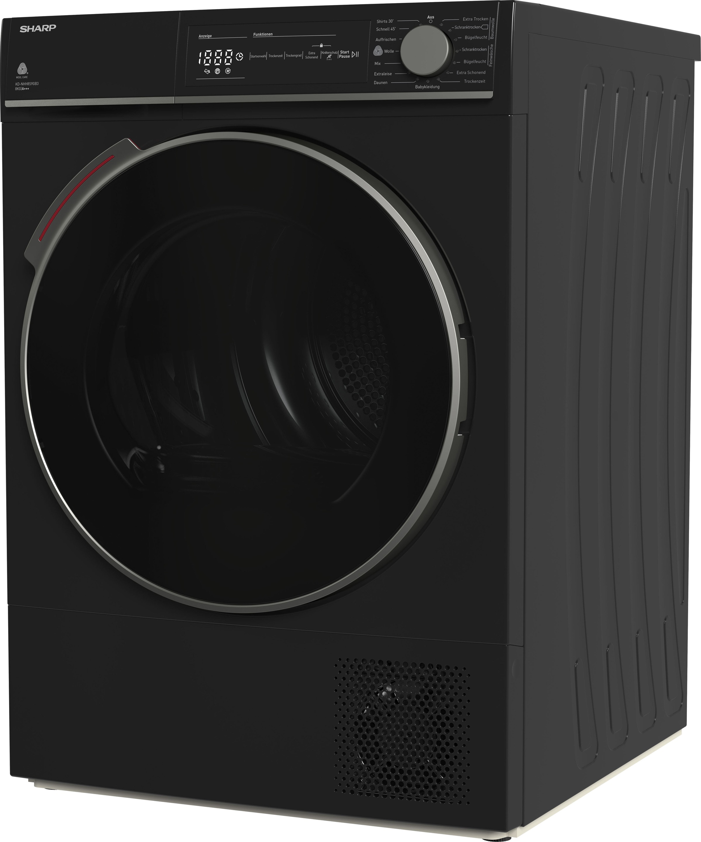 Sharp Wärmepumpentrockner »KD-NHH8S9GB3-DE«, Serie T, 8 kg