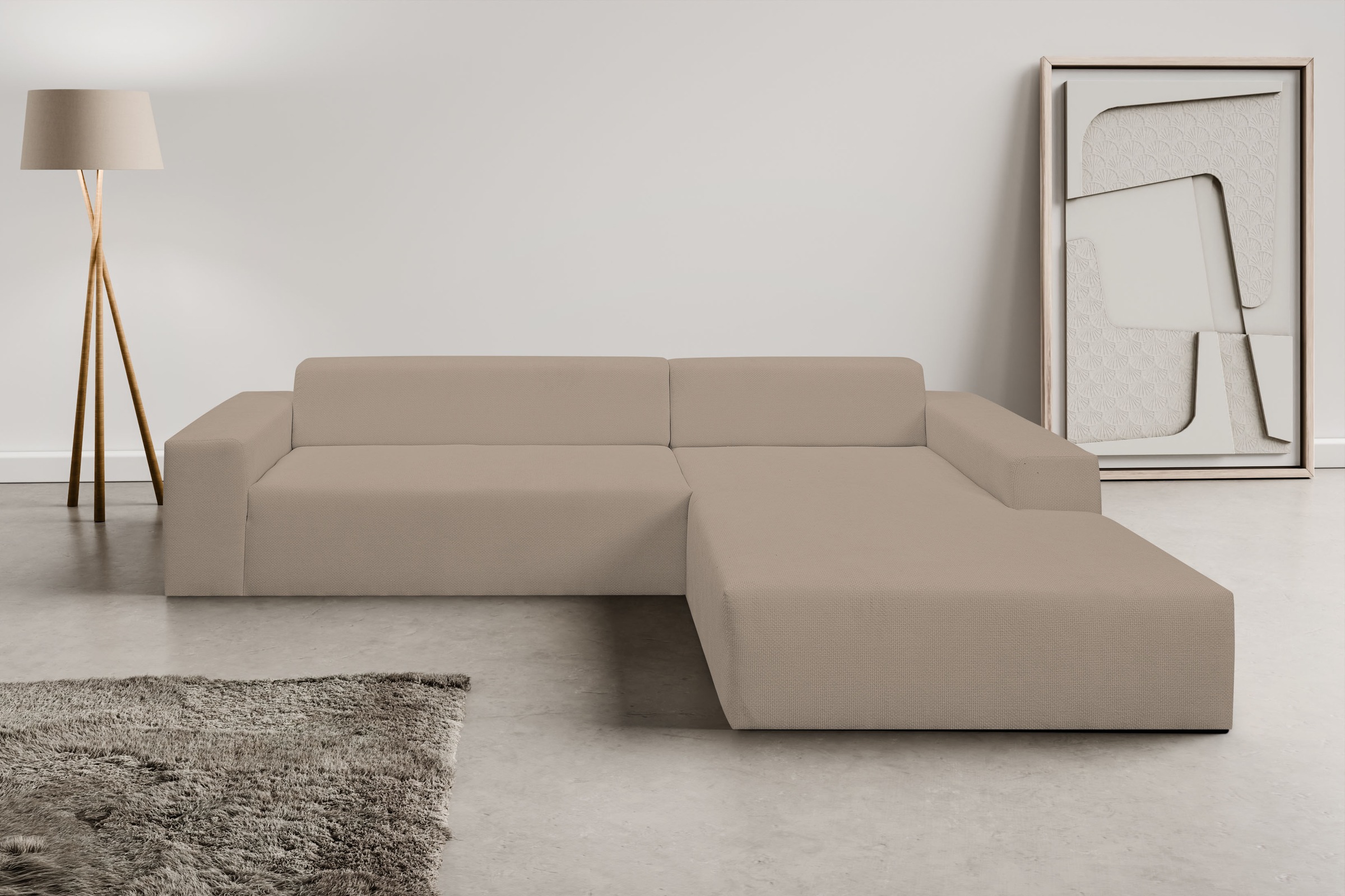 WERK2 Ecksofa »Zeus-XL, Mega-Sofa mit großer Sitztiefe, Stellmaße 311cm x 2 günstig online kaufen