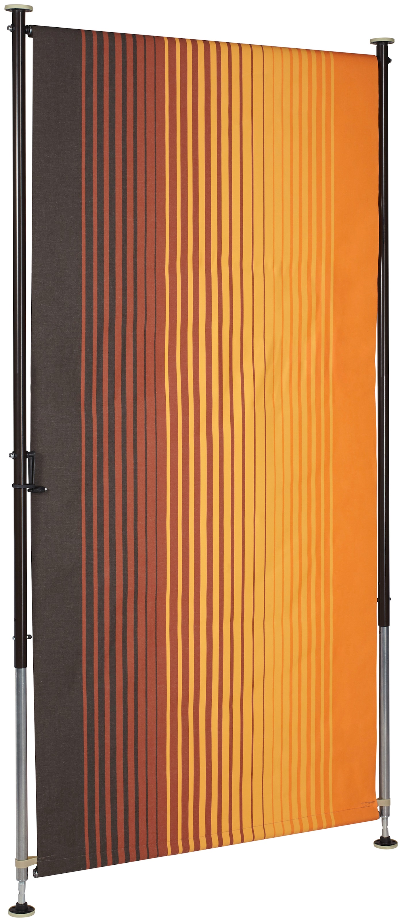 Angerer Freizeitmöbel Klemm-Senkrechtmarkise »Nr. 100« orange/braun, BxH: 150x225 cm