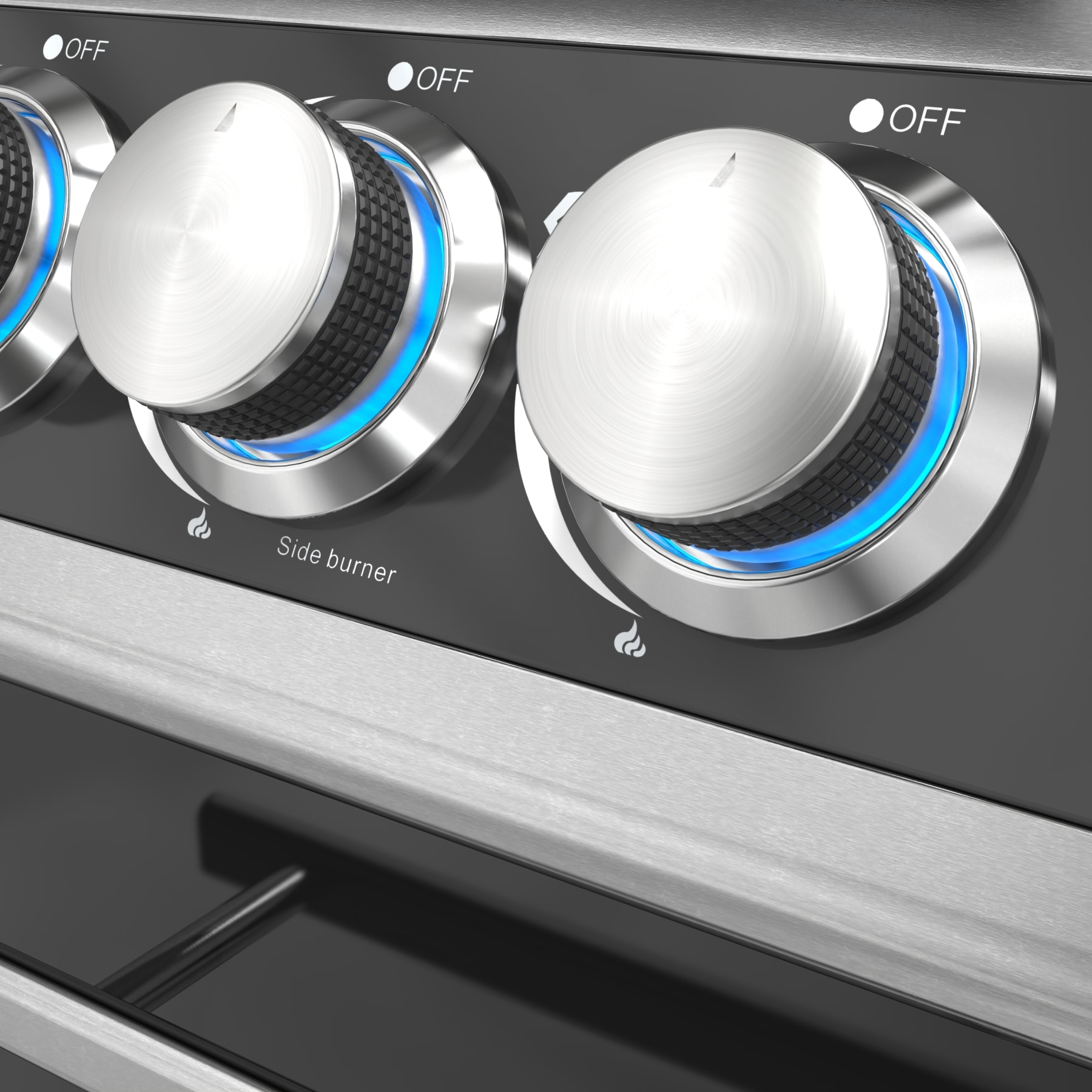 El Fuego Gasgrill »Columbia«, mit Glassichtfenster im Deckel