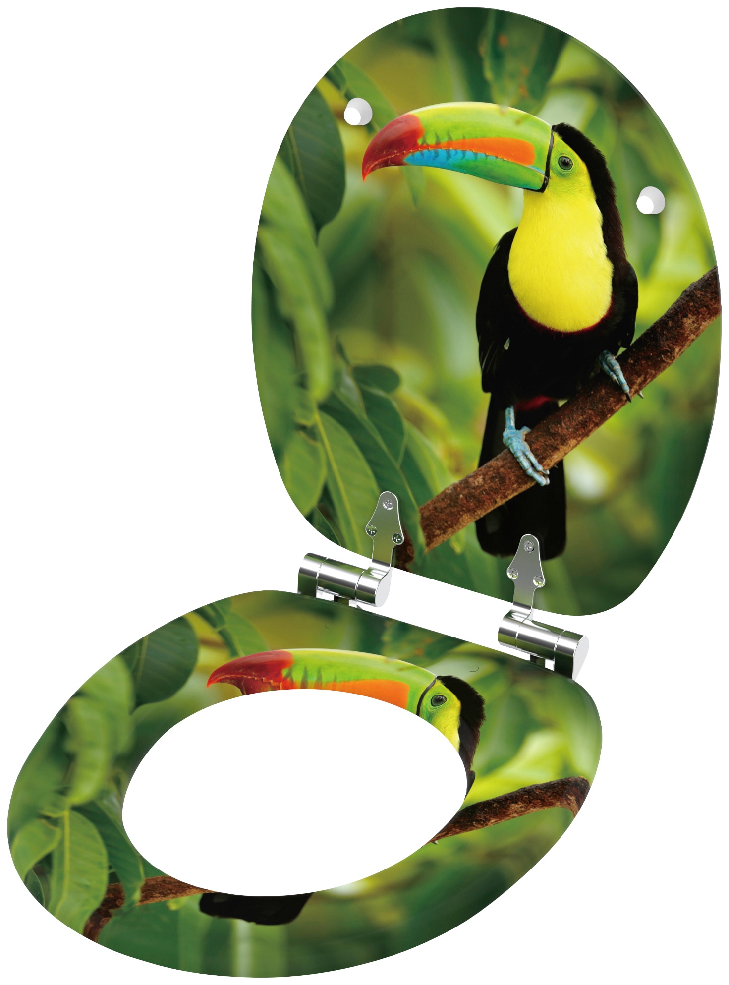 Sanilo WC-Sitz »Toucan« mit Absenkautomatik, BxL: 37,7 x 42,0 - 47,0 cm