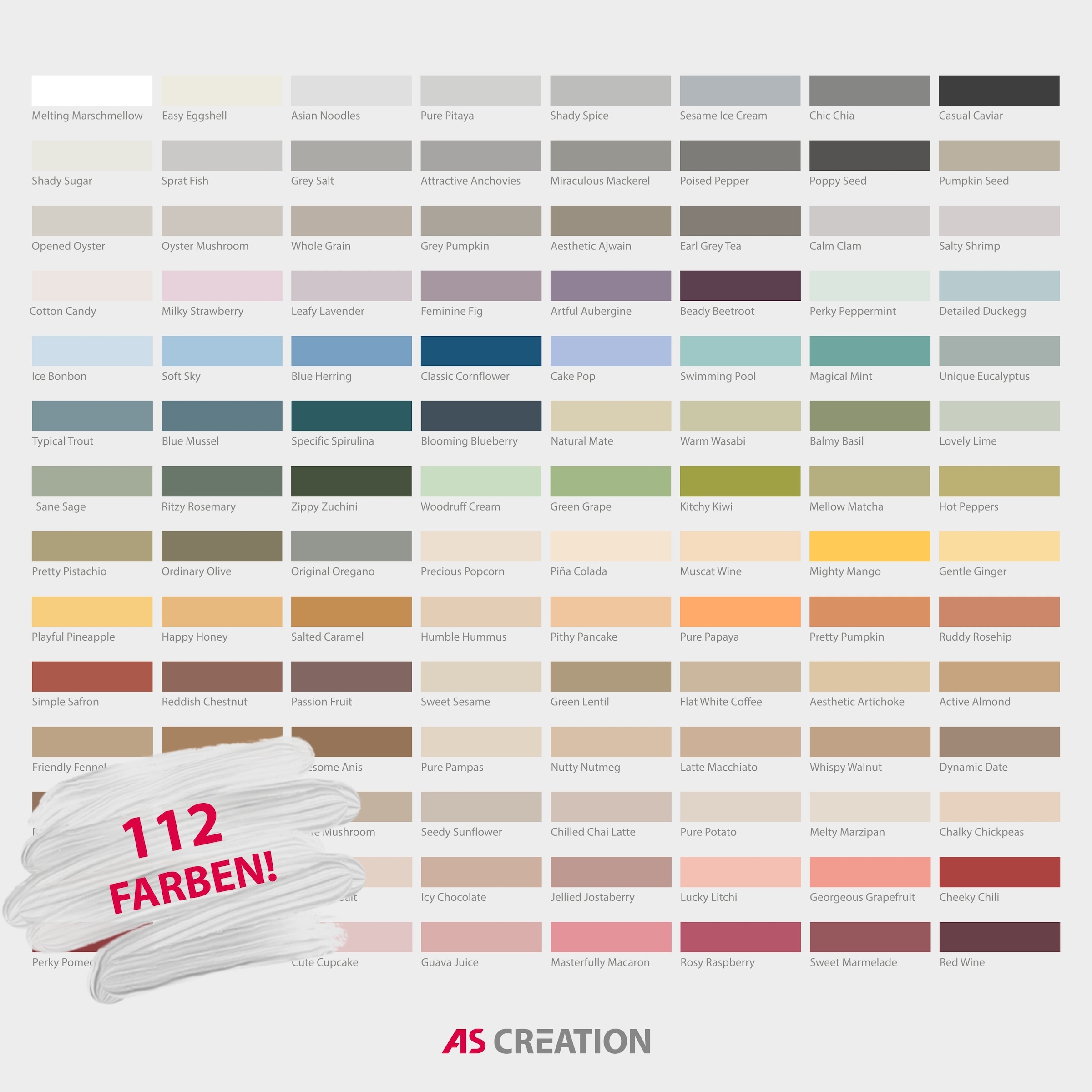 A.S. Création Wand- und Deckenfarbe »Seidenmatt Innenfarbe THE COLOR KITCHEN« für Wohnzimmer Schlafzimmer Flur Küche, versch. Lilatöne