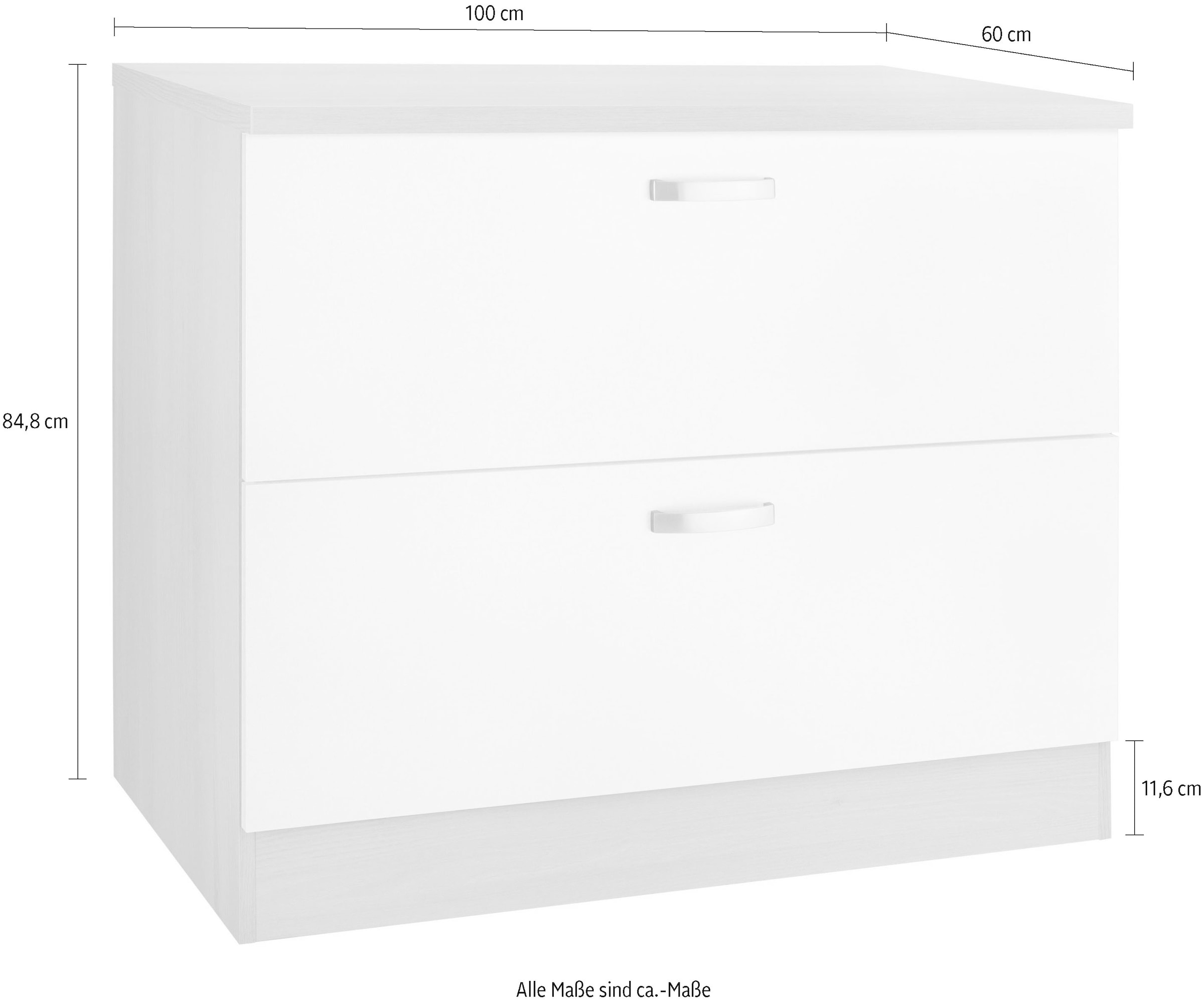 OPTIFIT Unterschrank »Faro«, mit Metallgriffen, Breite 100 cm