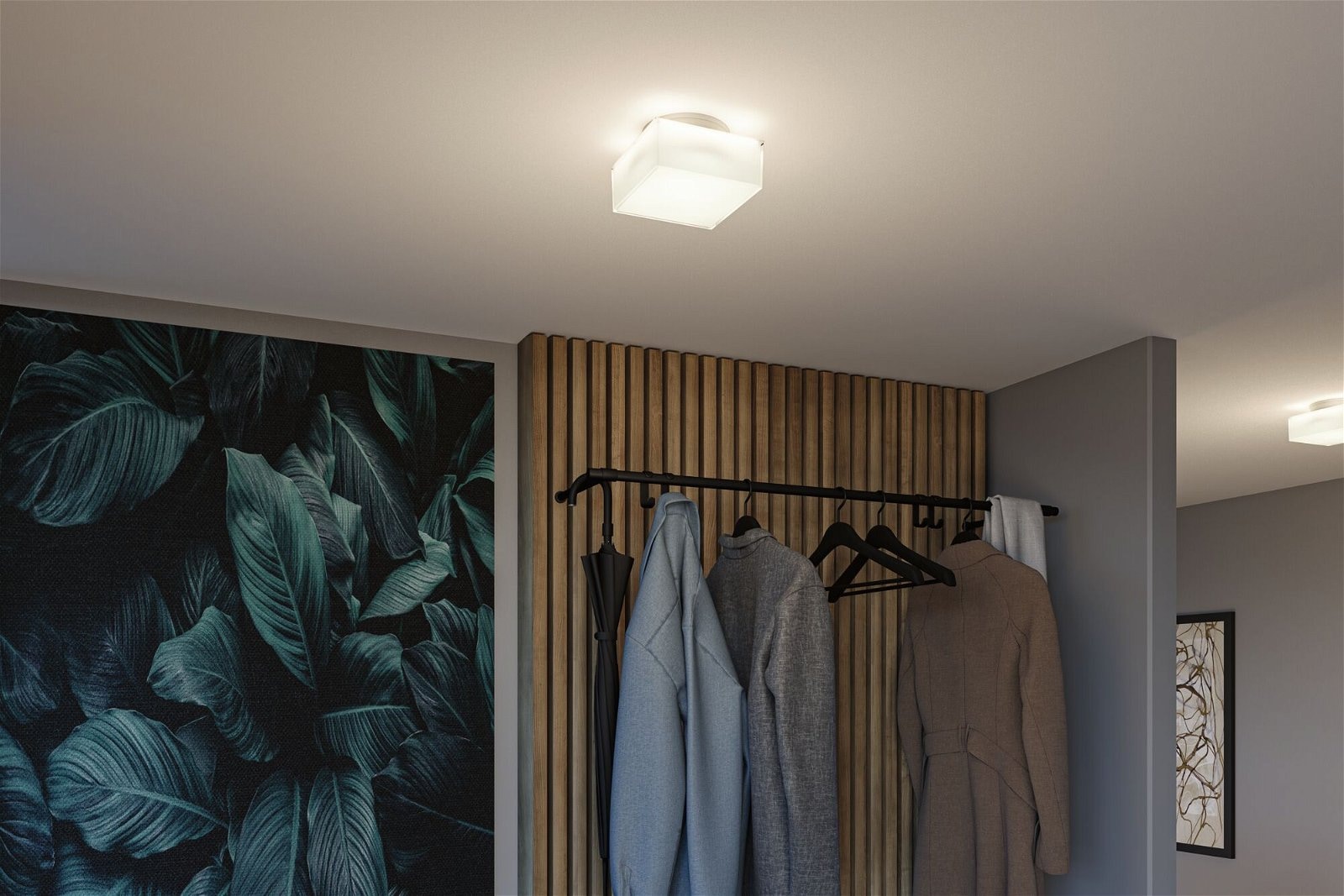 Paulmann LED Deckenleuchte »Selection Bathroom Maro IP44 1x6,8W 155x155mm 3000K Weiß Kunststoff«, 1 flammig