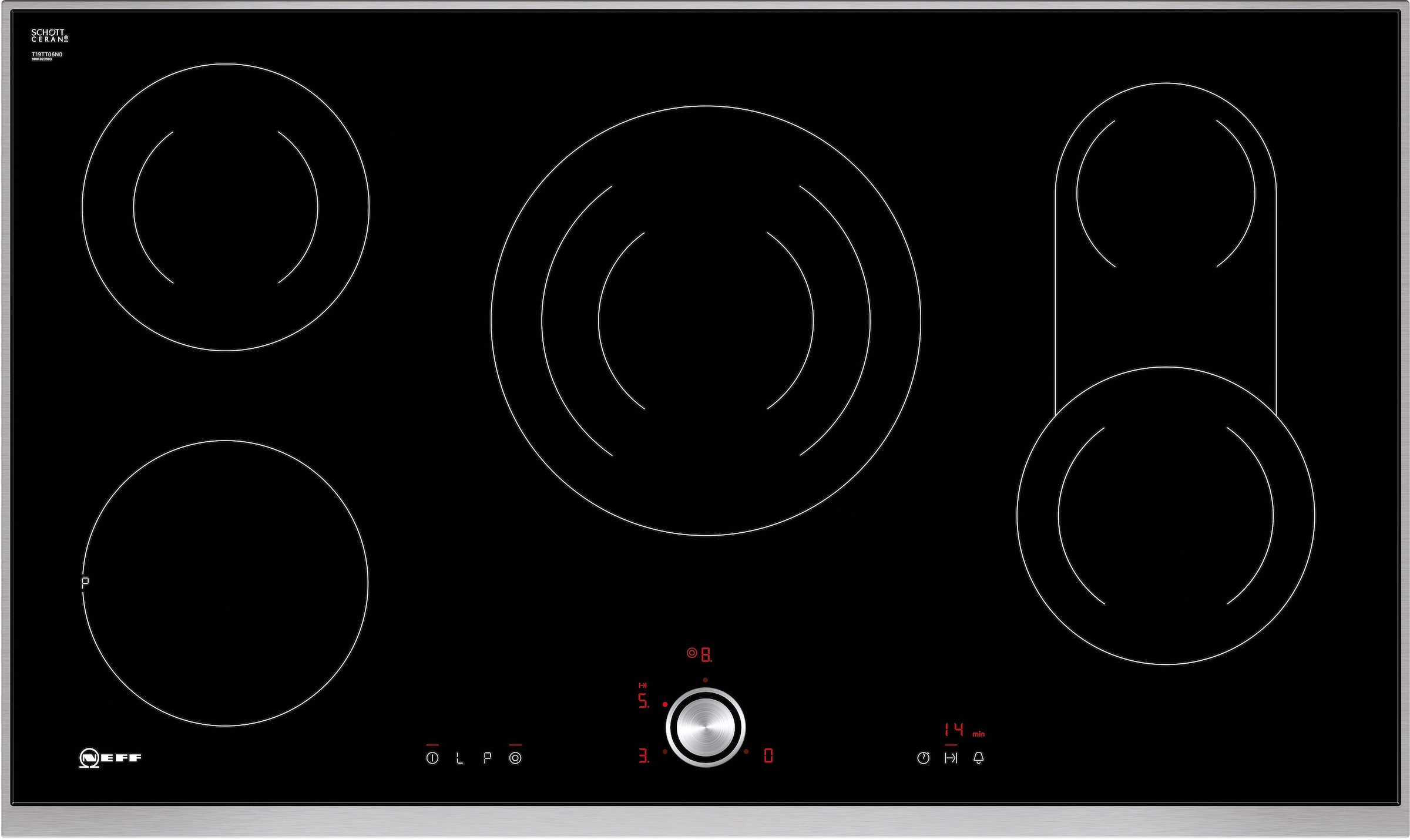 NEFF Elektro-Kochfeld von SCHOTT CERAN® »T18BT16N0«, T18BT16N0, mit intuitiver Twist Pad® Bedienung