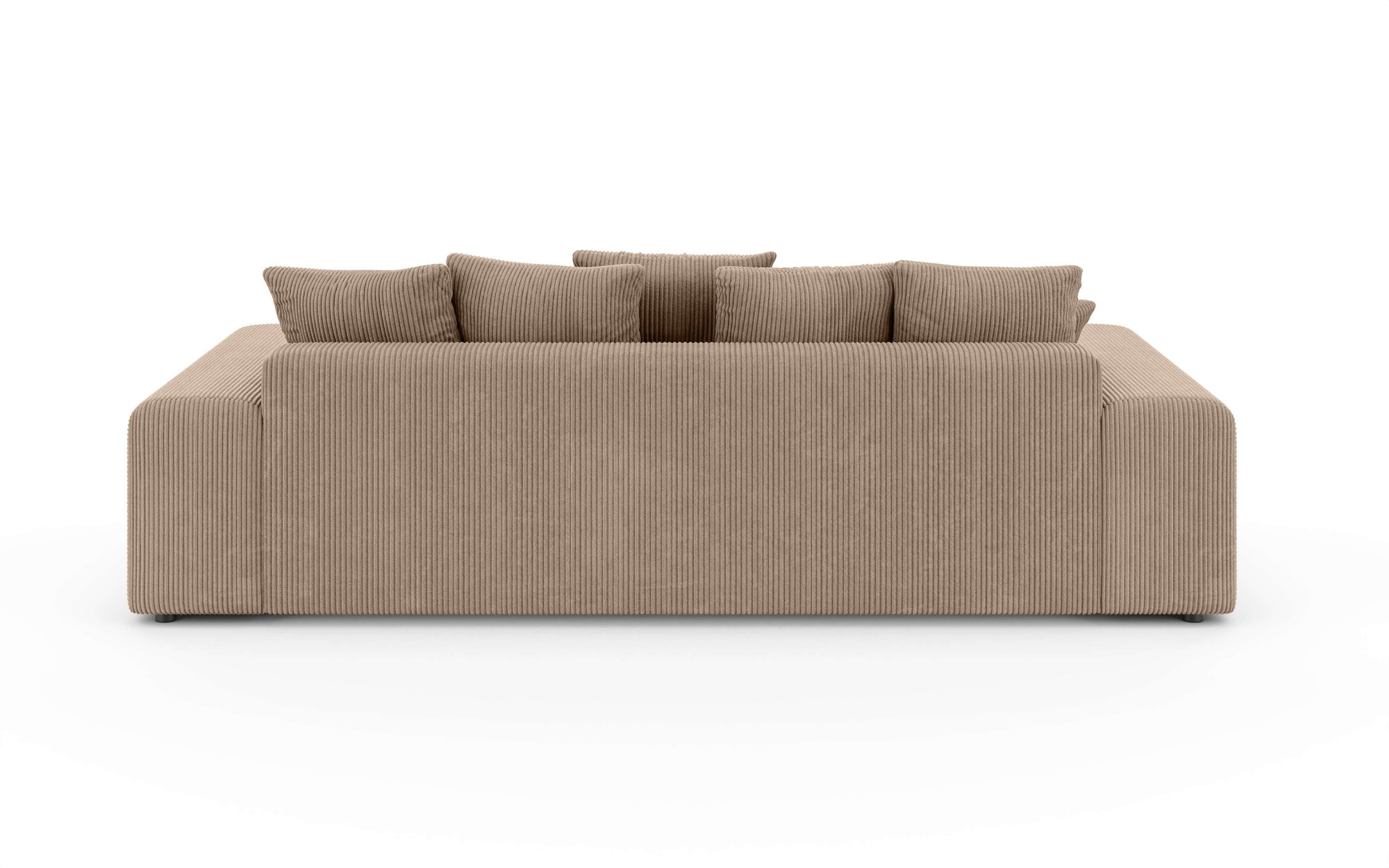 Home affaire Big-Sofa »LAKESIDE 3-Sitzer Schlafsofa mit Bettkasten, Breite 256,5 cm« Liegefläche 168,5x195 cm, hoher Sitzkomfort, Maße B/T/H: 256/122/82cm