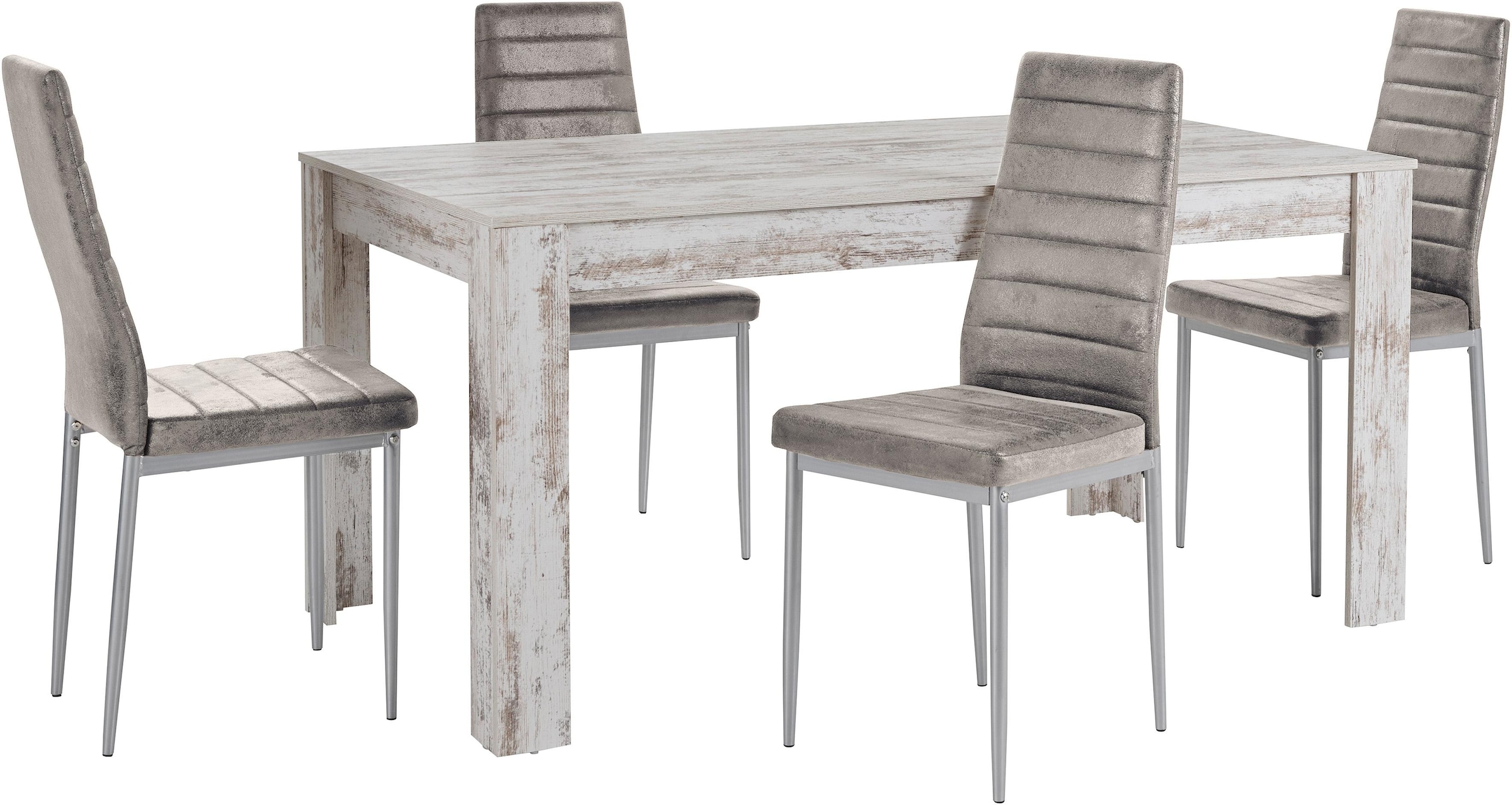 INOSIGN Essgruppe »Lynn160/Kate« Set, 5 Stk. tlg. Tisch mit 4 Stühlen günstig online kaufen