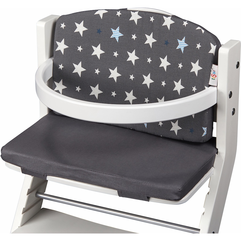 tiSsi® Kinder-Sitzauflage »Sterne, grau«, für tiSsi® Hochstuhl; Made in Europe