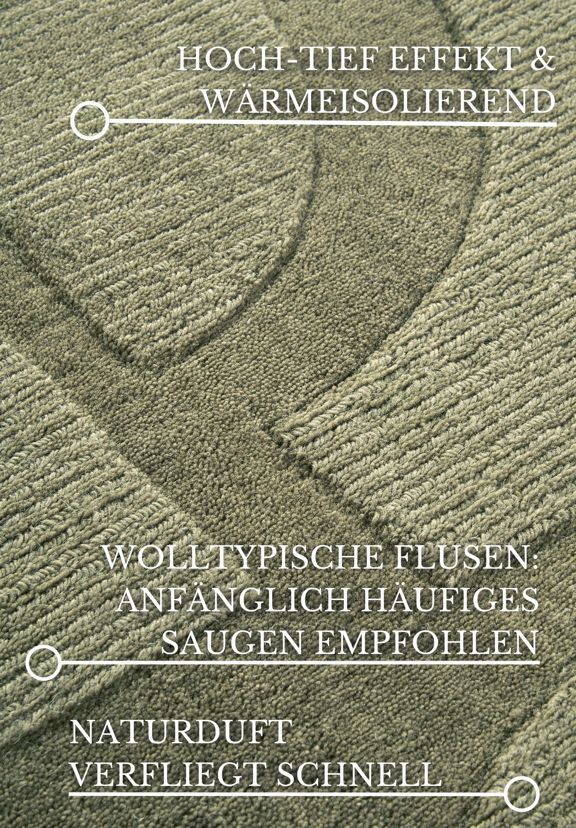 Villeroy & Boch Wollteppich »Alexis«, rechteckig, 10 mm Höhe, Handgewebt, Wolle, Natur, Wohnzimmer, Geometrie, Boho, Design