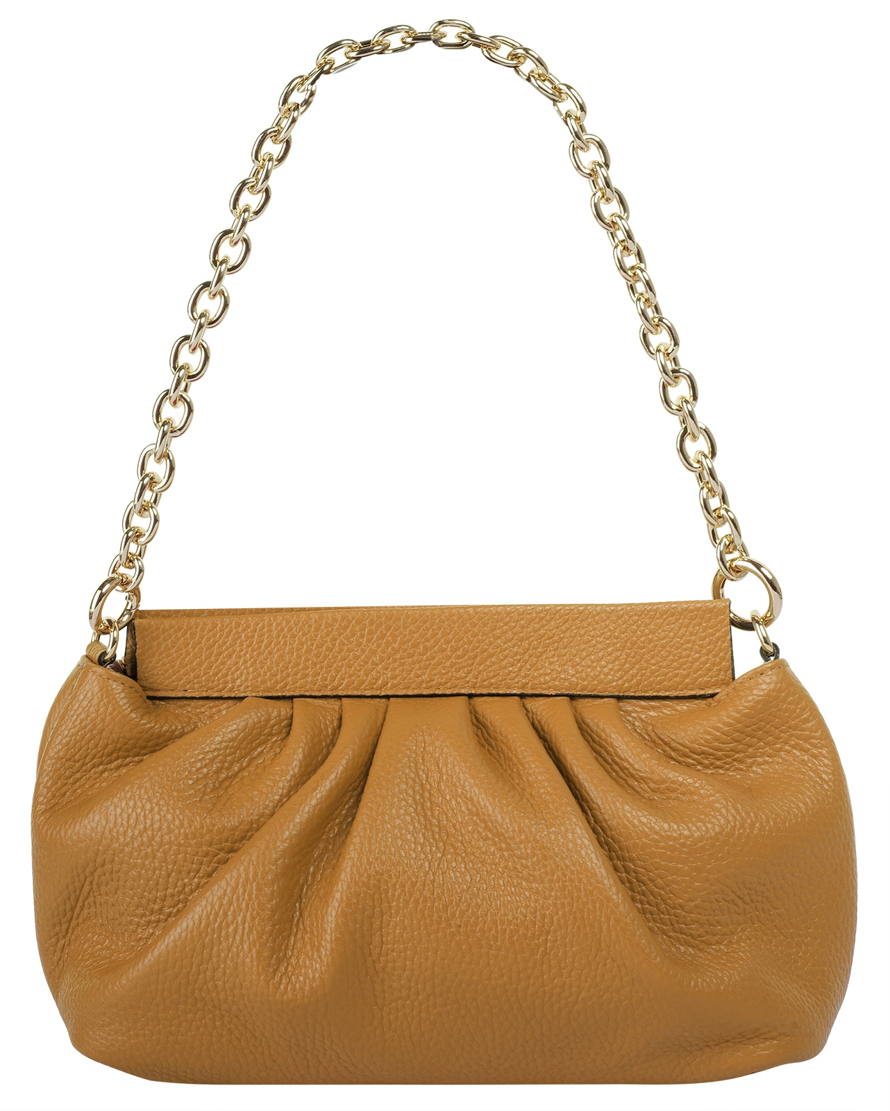 Cluty Umhängetasche, echt Leder, Made in Italy