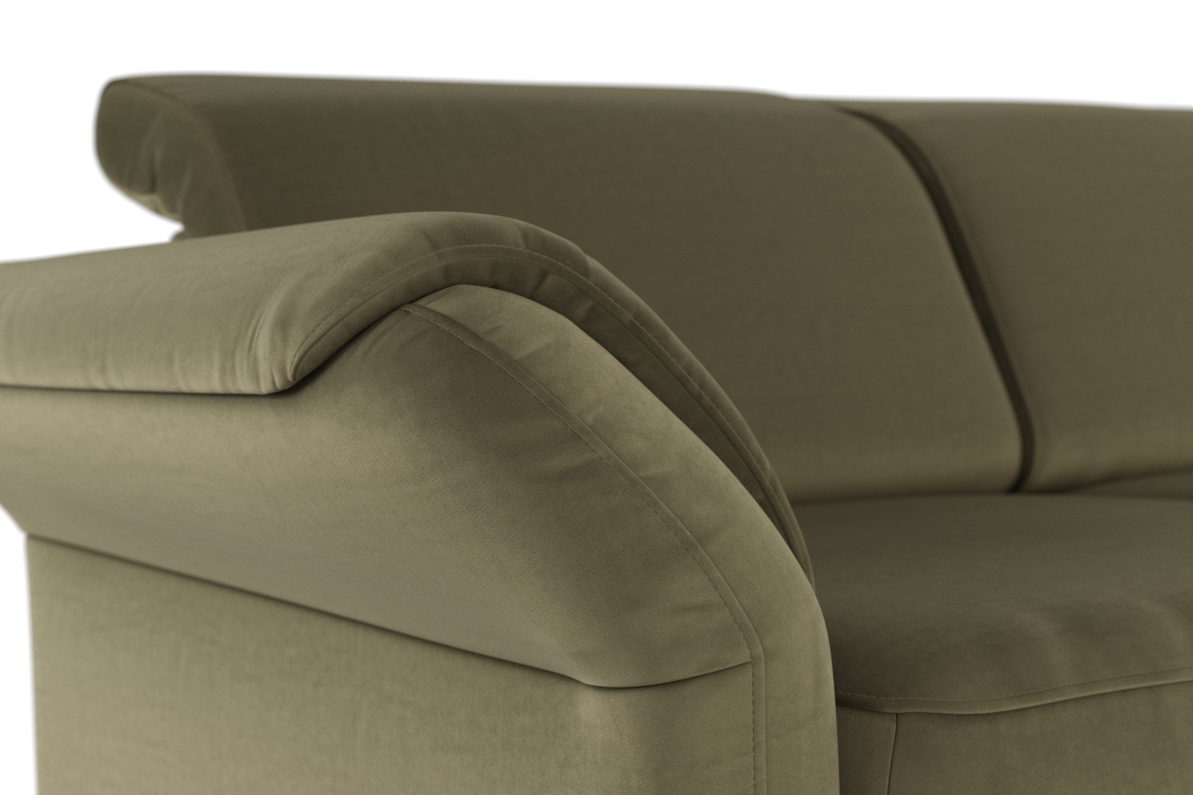 sit&more Ecksofa »Apulia L-Form«, wahlweise Bettfunktion, Bettkasten und Kopf- und Armteilverstellung