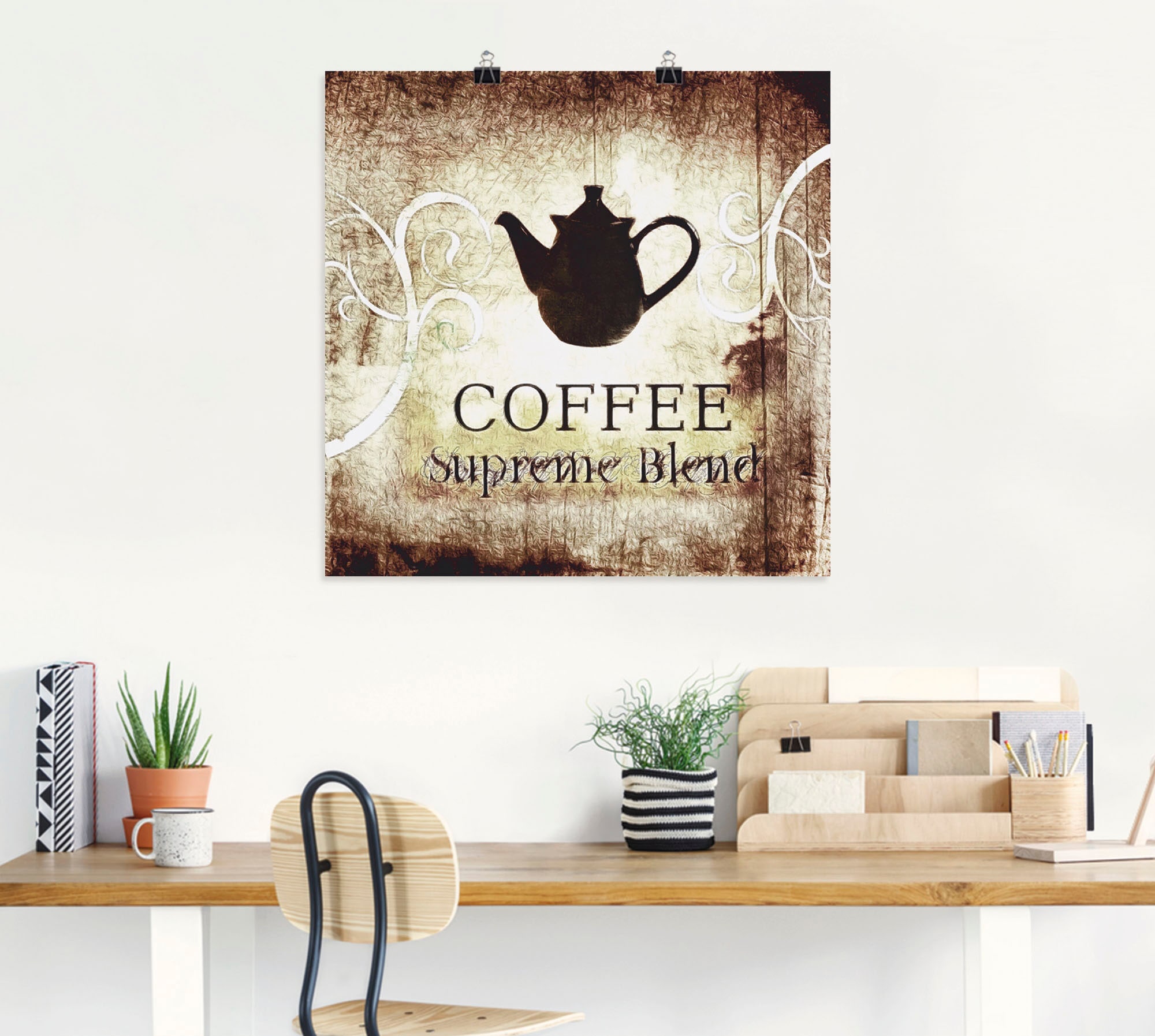 Artland Poster »Kaffee«, Getränke, (1 St.), als Leinwandbild, Wandaufkleber oder Poster in versch. Größen