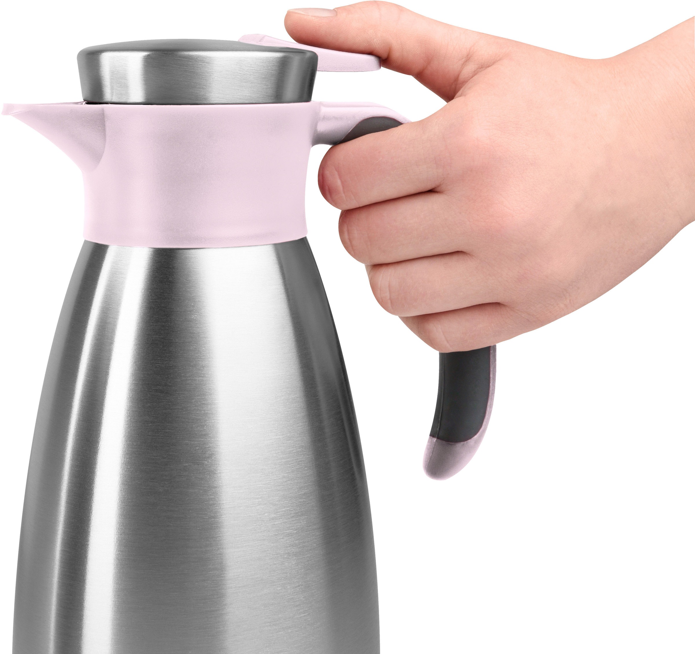 Emsa Isolierkanne »Soft Grip« 1 l 1 Stk. tlg. Quick Tip Verschluss, rutschf günstig online kaufen