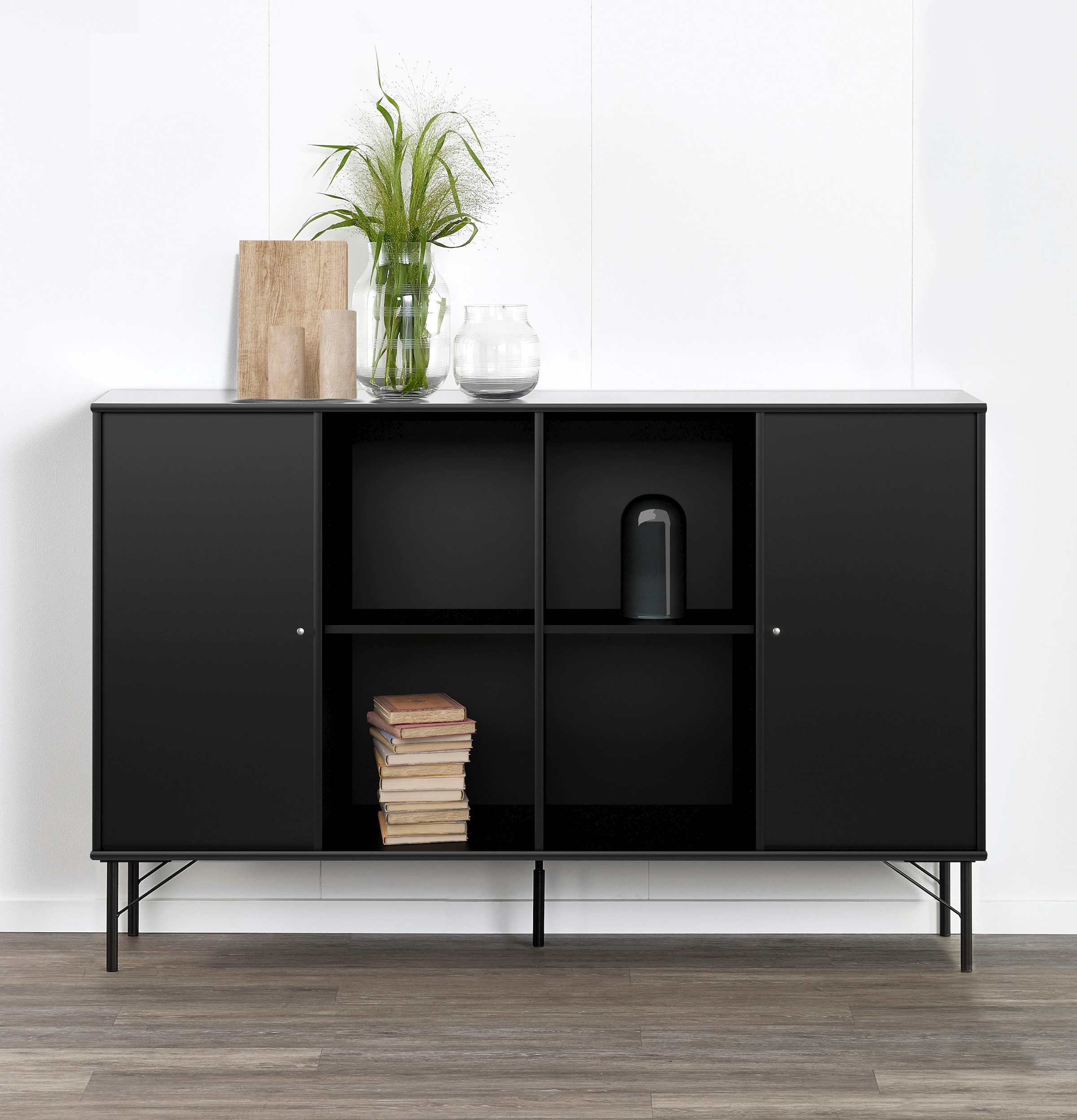 Hammel Furniture Sideboard »Mistral Kubus«, mit zwei Türen und Metall Füße, Breite:... kaufen