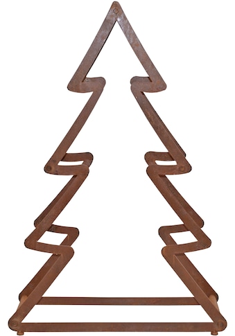 Dekobaum »Weihnachtsbaum«, aus Metall, mit rostiger Oberfläche, Höhe ca. 95 cm kaufen