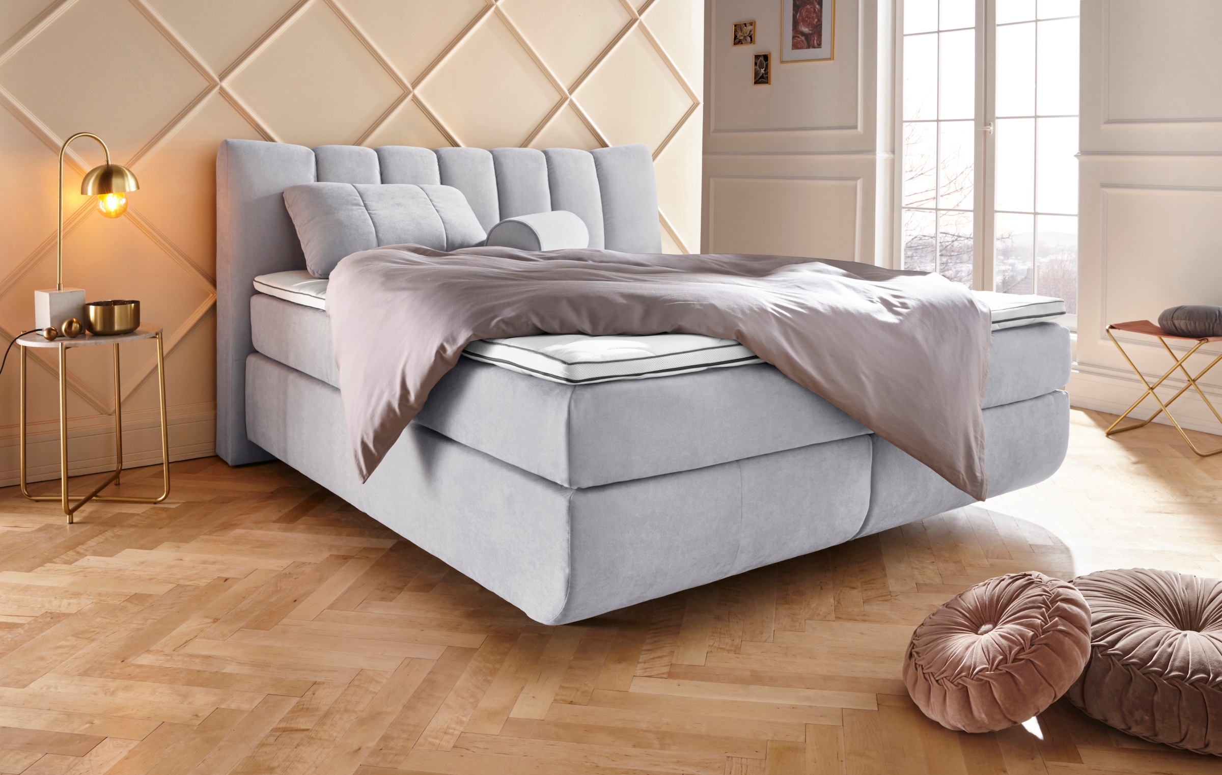 Home affaire Boxspringbett »Océane« Bodenfrei- wirkt freischwebend, verschi günstig online kaufen