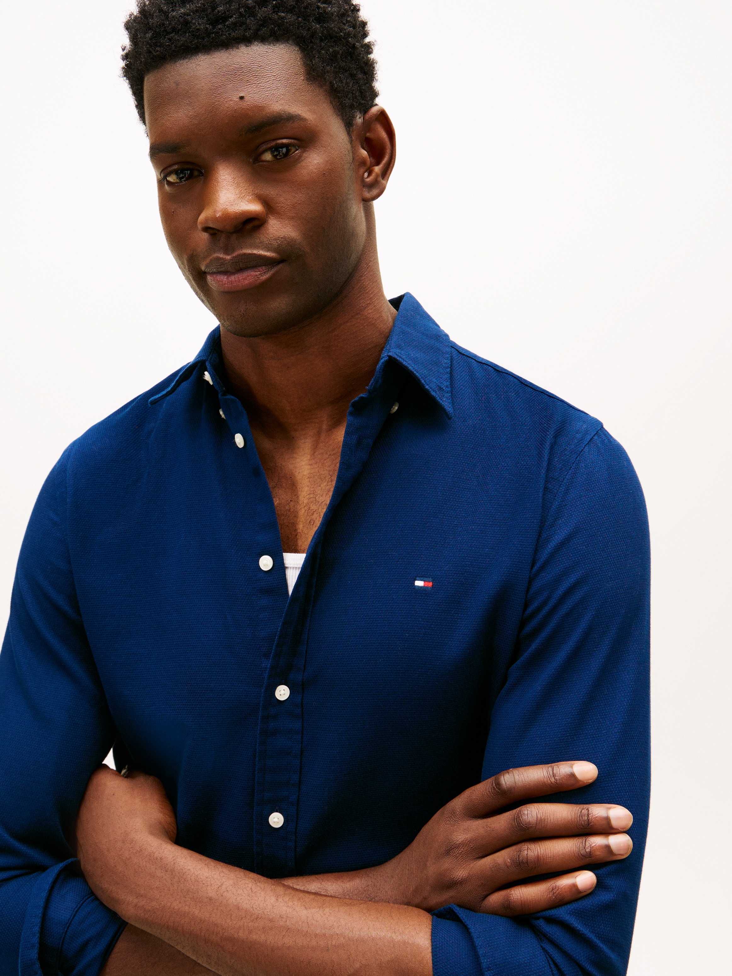 Tommy Hilfiger Langarmhemd »FLEX DOBBY«