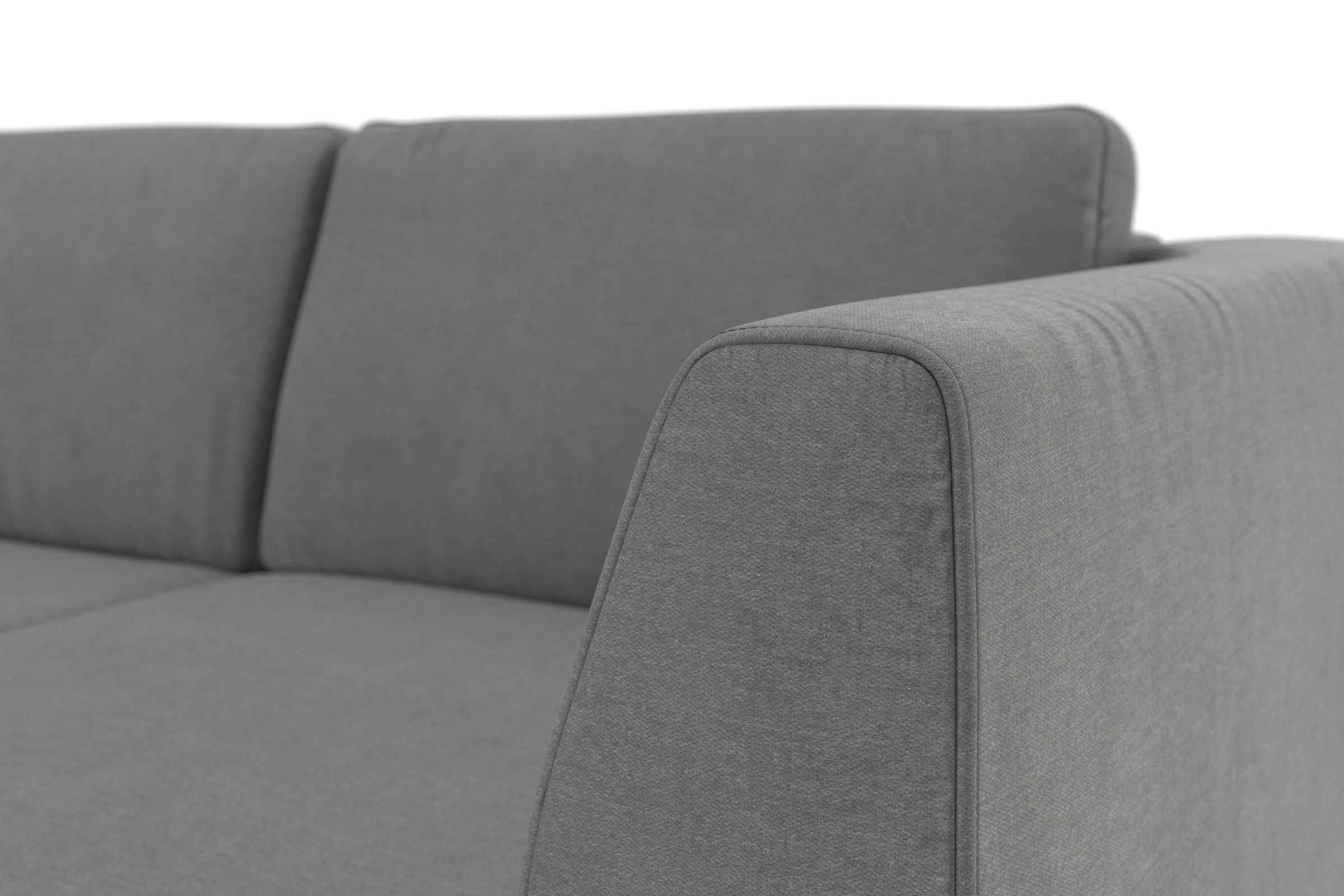 sit&more Ecksofa »Olsen L-Form«, inklusive Sitztiefenverstellung, wahlweise mit Bettfunktion, 15cm hoch