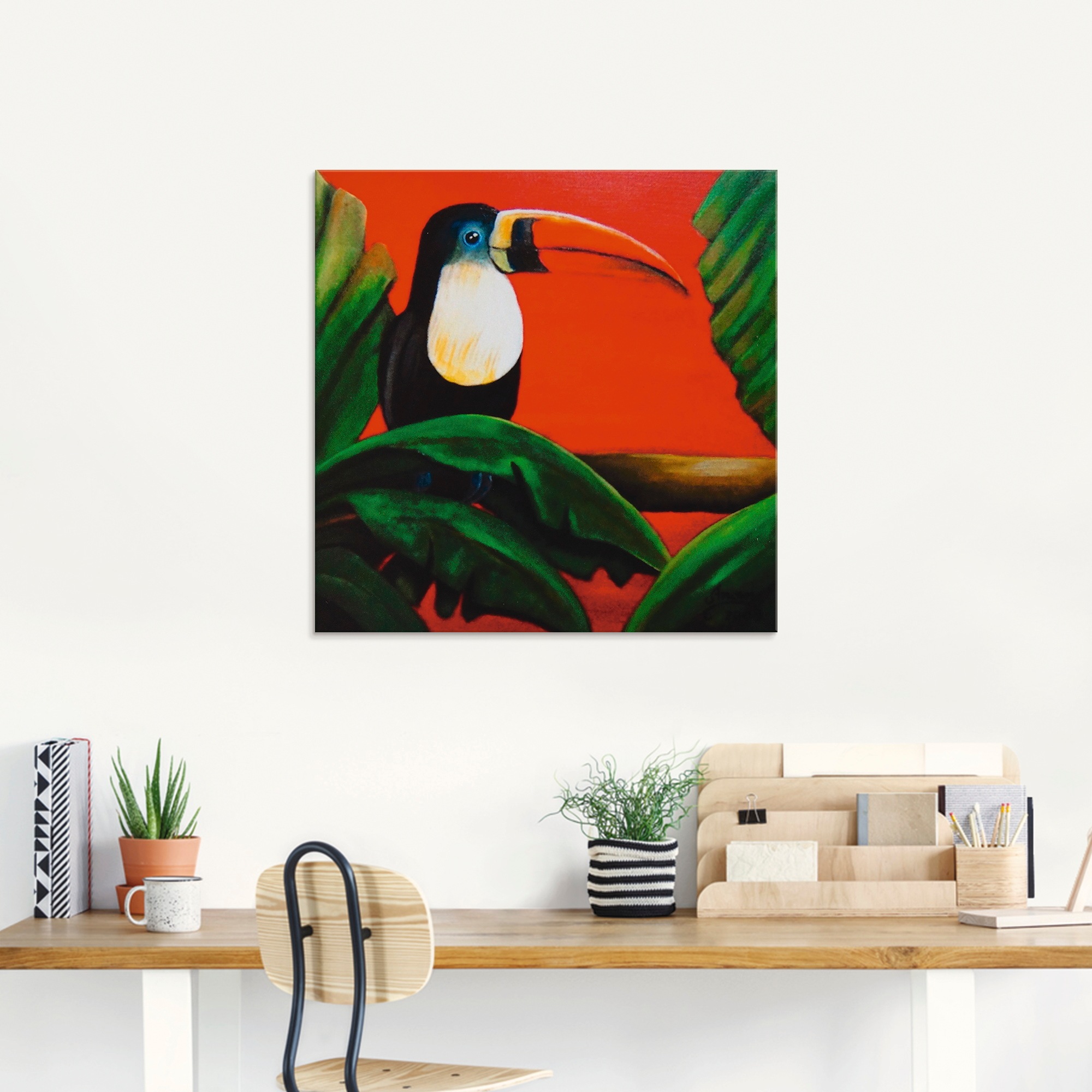 Artland Glasbild »Tukan«, Vögel, (1 St.), in verschiedenen Größen