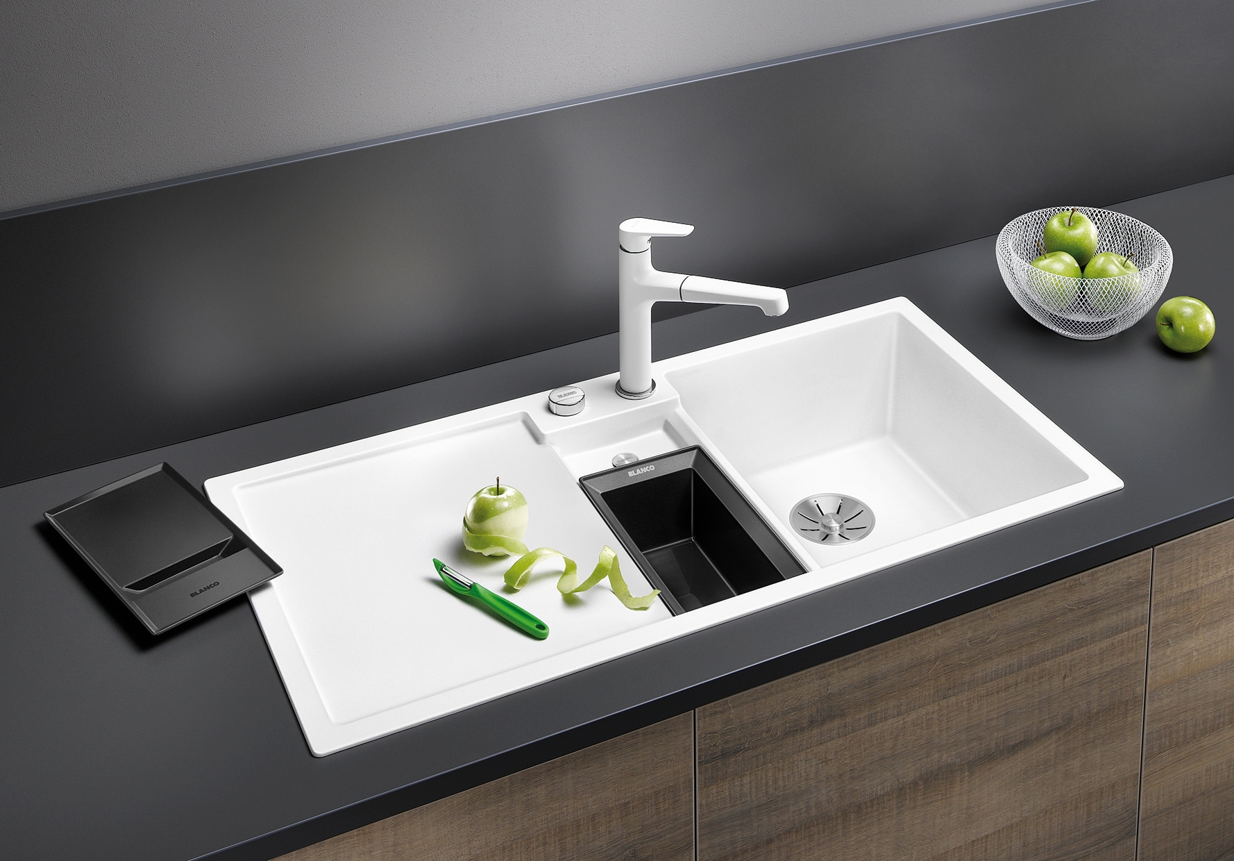 Blanco Granitspüle »COLLECTIS 6 S« aus SILGRANIT®, inkl. Depot-Schale mit Deckel