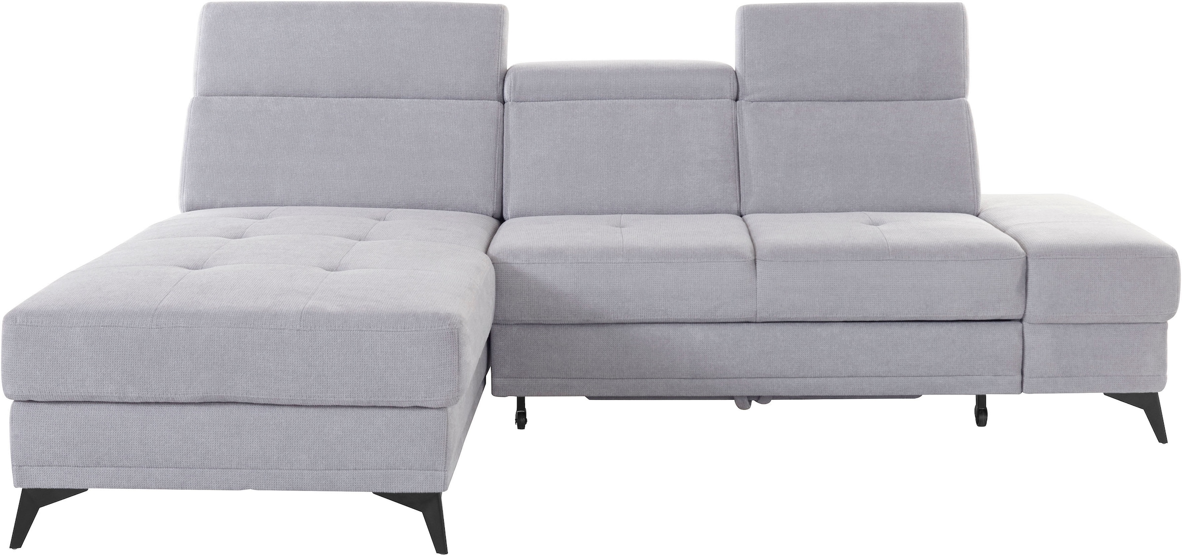 INOSIGN Ecksofa »Cardiz L-Form«, inkl.Kopfteilverstellung und Federkern wahlweise mit Bettfunktion