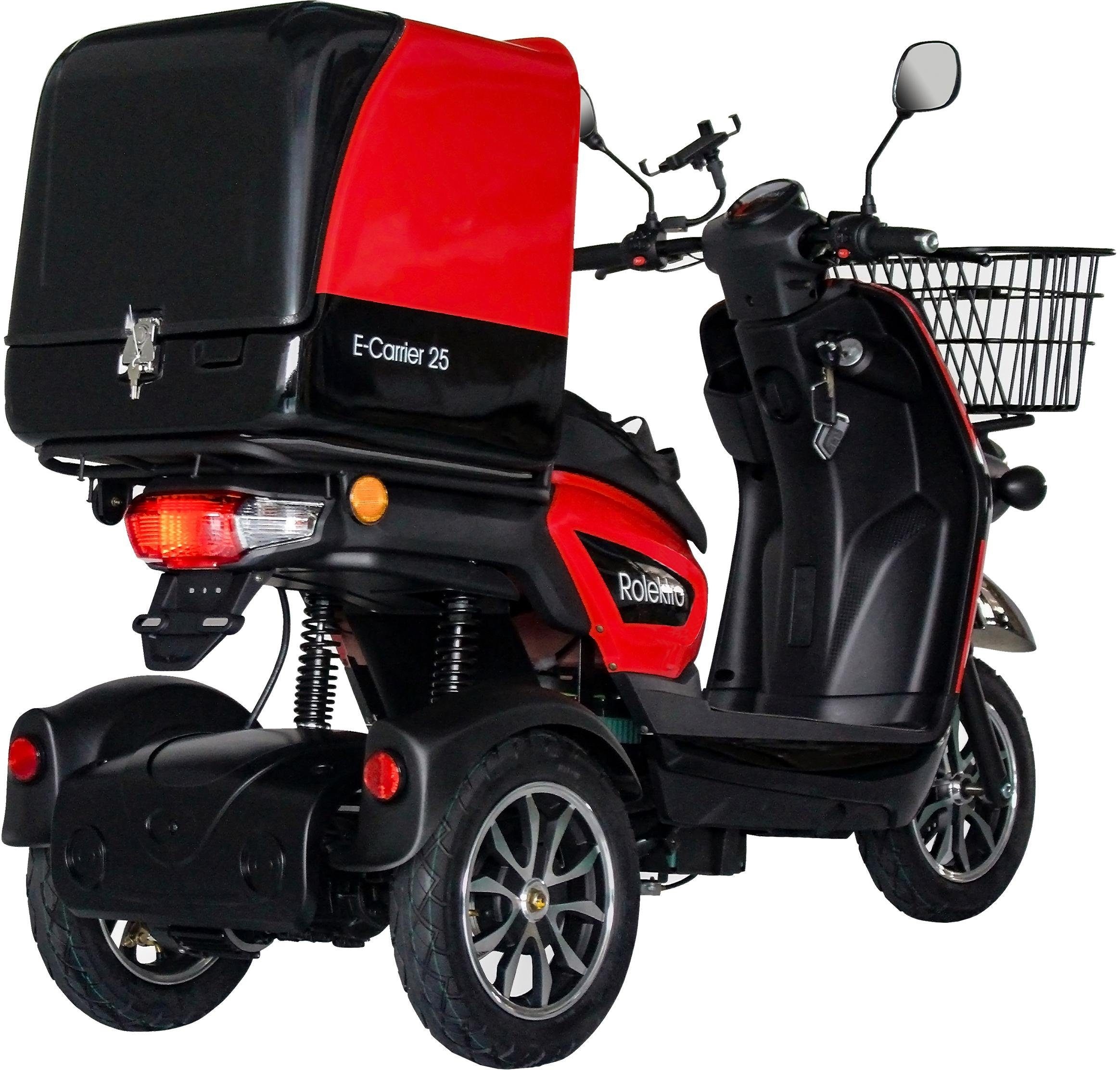 Rolektro Elektromobil »Rolektro E-Carrier 25 V.2, Blei-Gel-Akku«, (Korb)