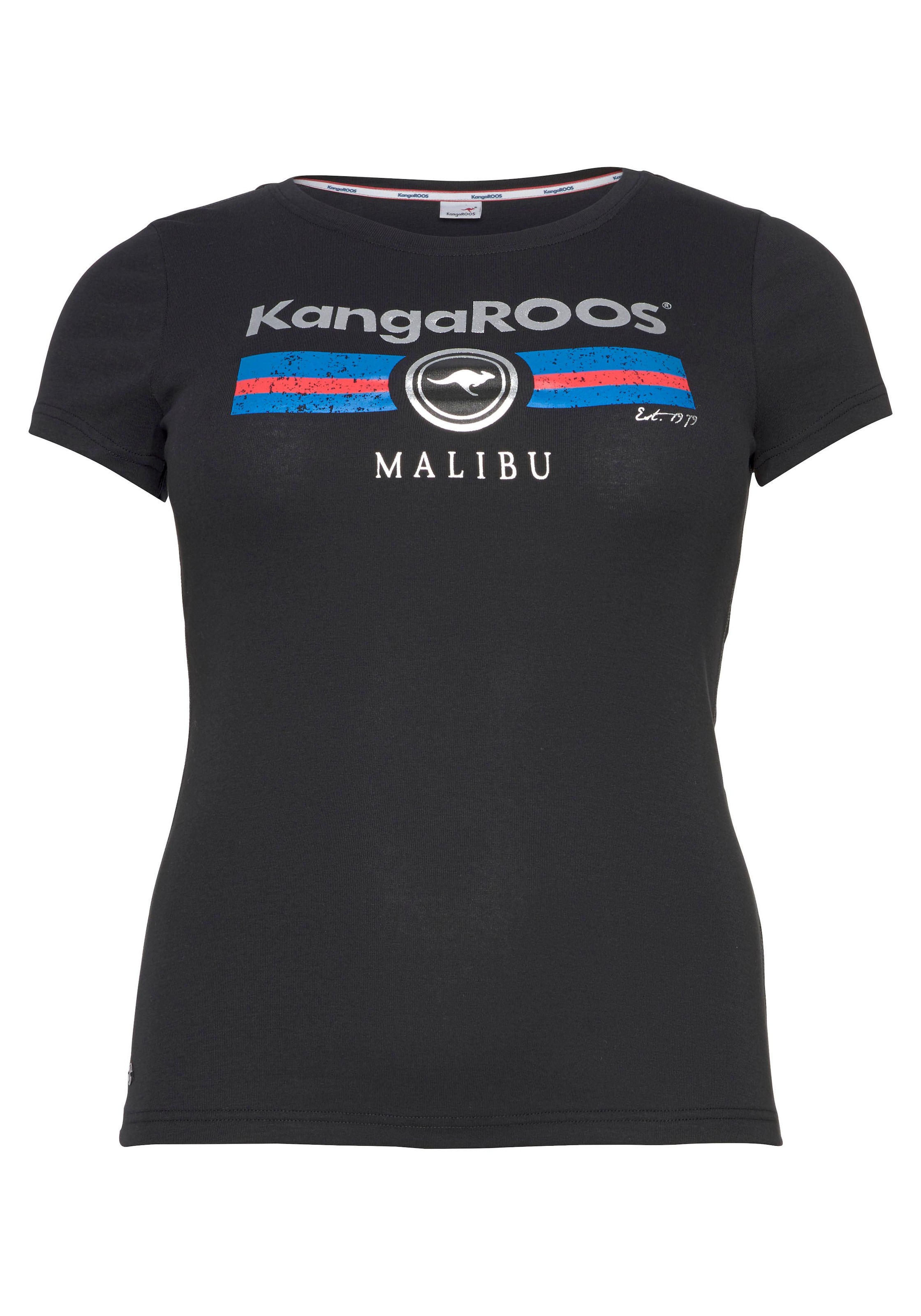 kaufen Label KangaROOS Print T-Shirt, Metallic mit online