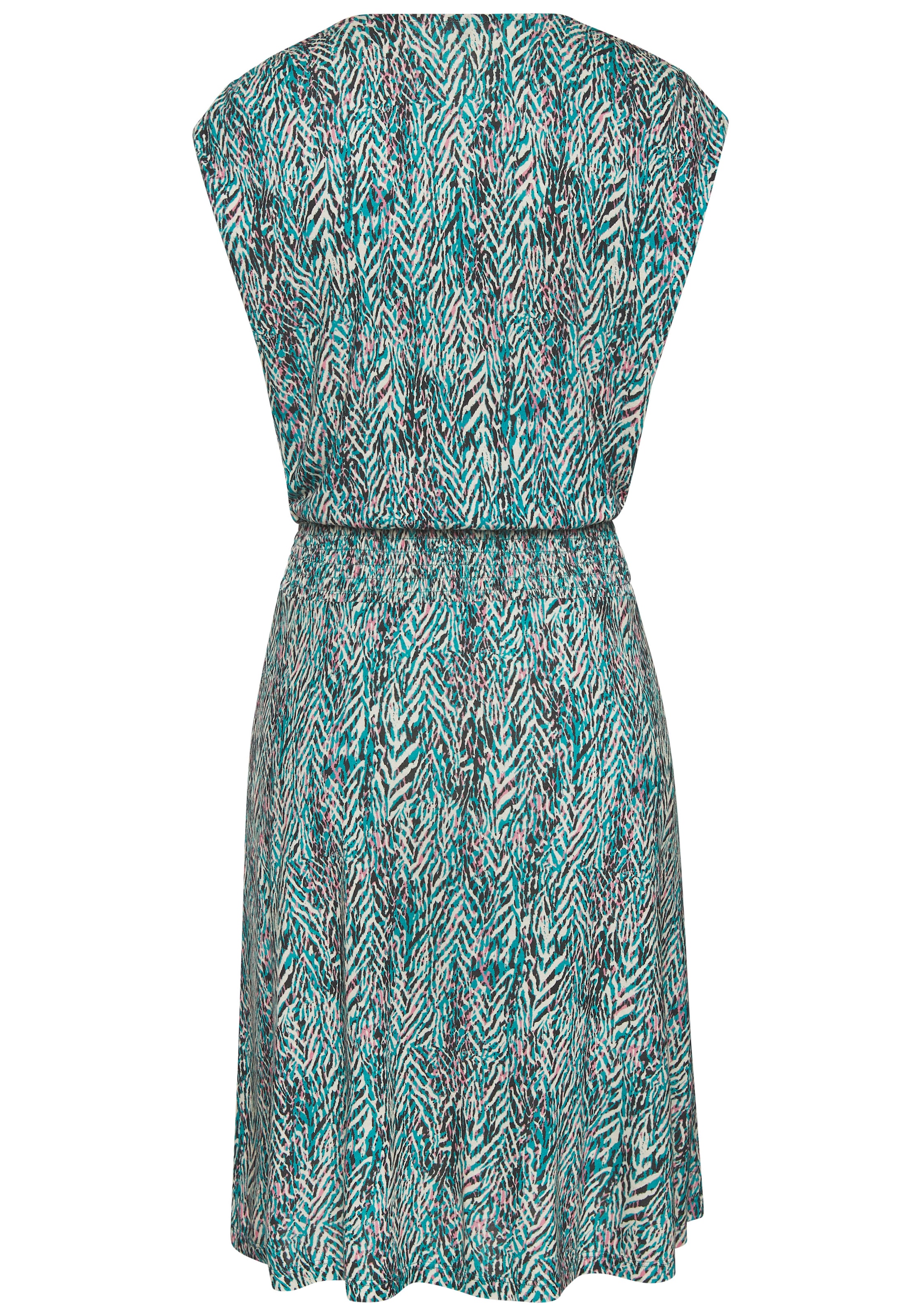 Vivance Sommerkleid, mit Alloverdruck, kurzes Jerseykleid, casual