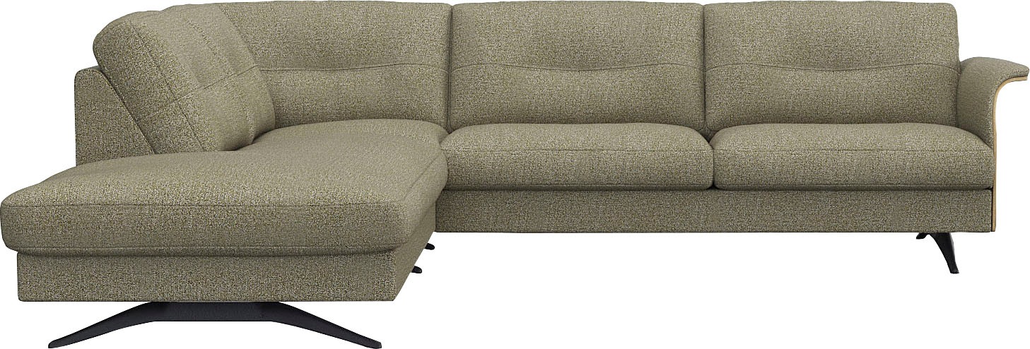 FLEXLUX Ecksofa »Glow bequem und komfortabel durch hochwertigen Sitzaufbau, günstig online kaufen